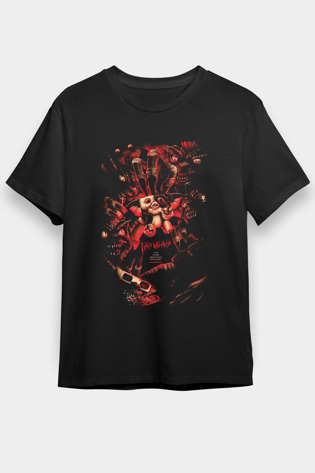 Gremlins Gremlinler Siyah Unisex Tişört