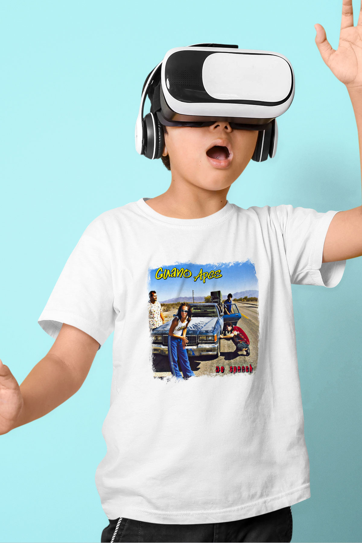 Guano Apes Baskılı Unisex Beyaz Çocuk Tişört