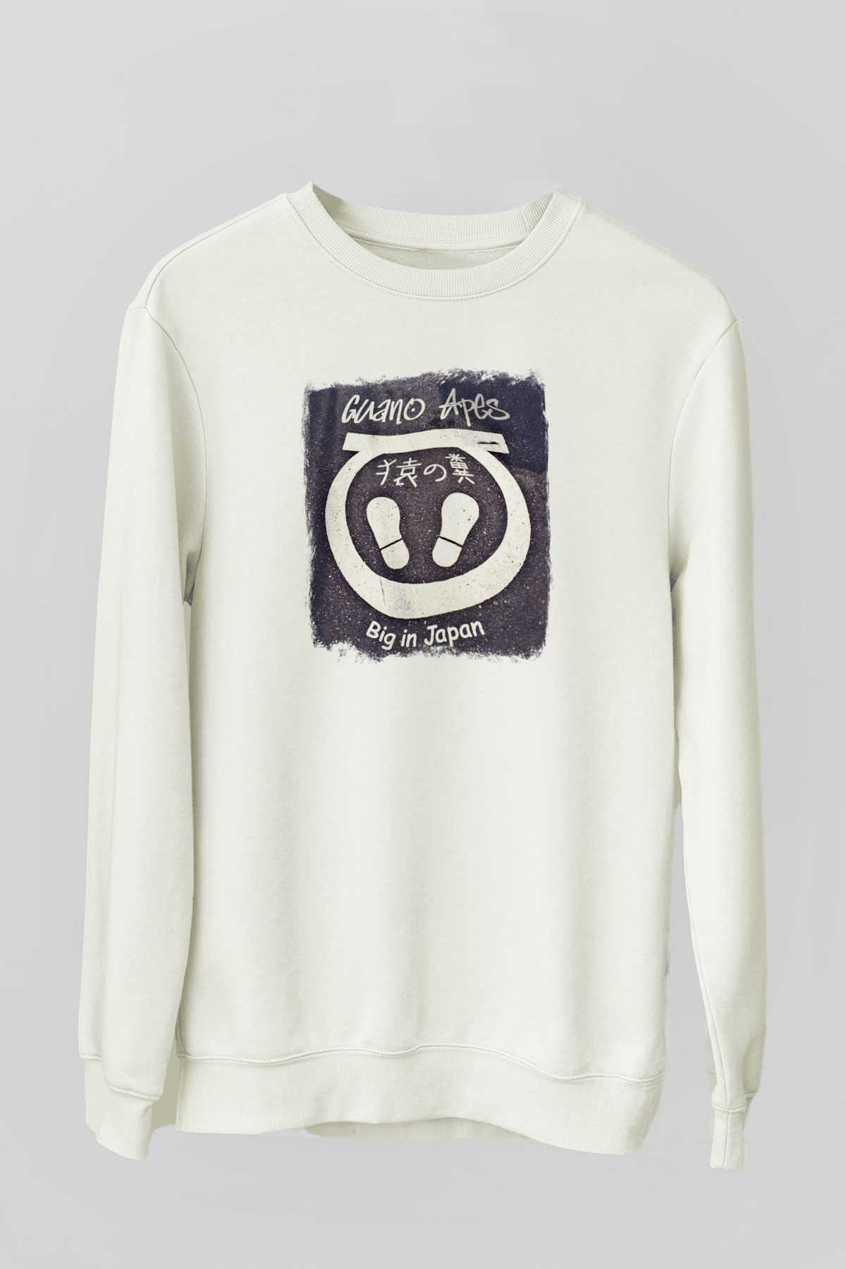 Guano Apes Baskılı Unisex Beyaz Sweatshirt