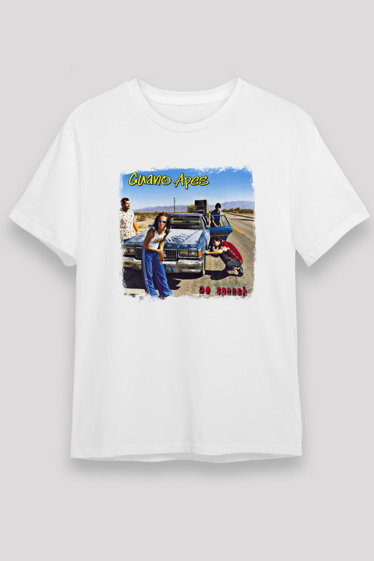Guano Apes Baskılı Unisex Beyaz Tişört
