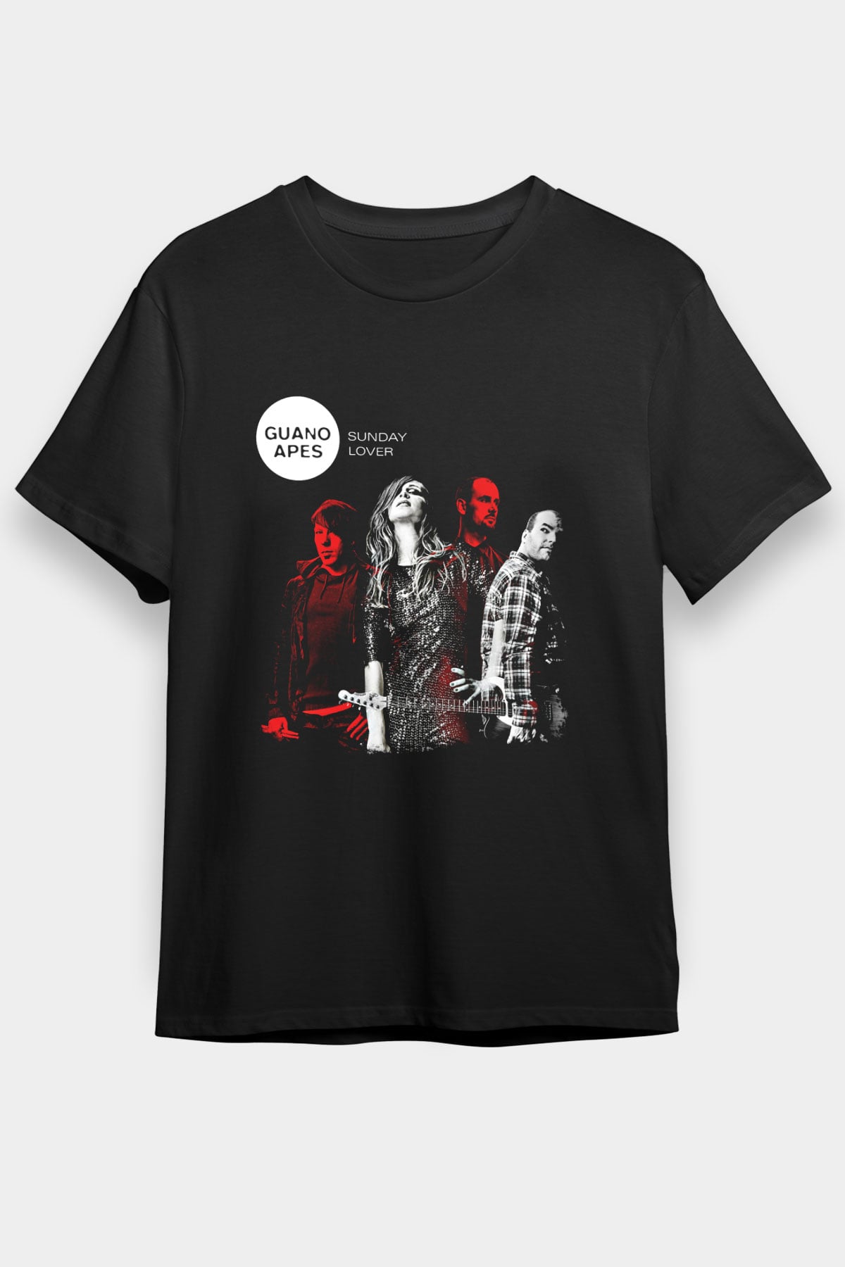 Guano Apes Baskılı Unisex Siyah Tişört