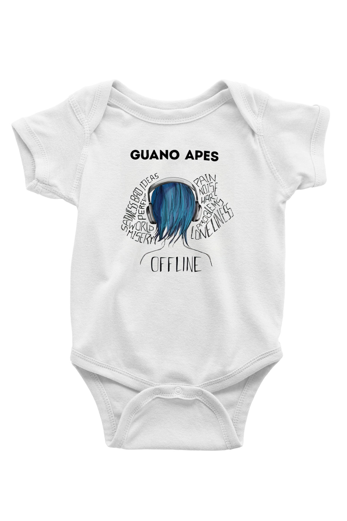 Guano Apes Beyaz Bebek Body - Zıbın