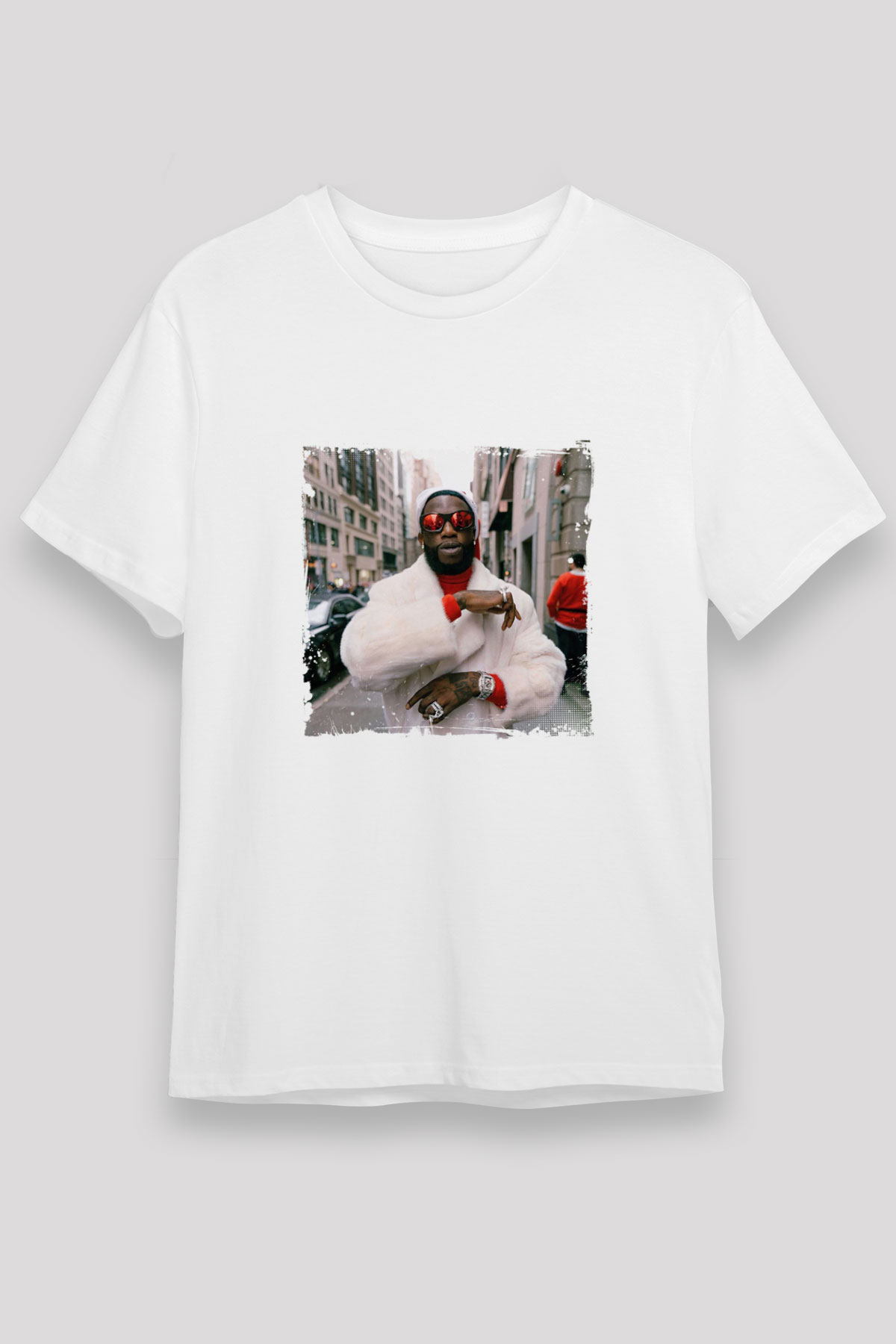 Gucci Mane Baskılı Unisex Beyaz Tişört