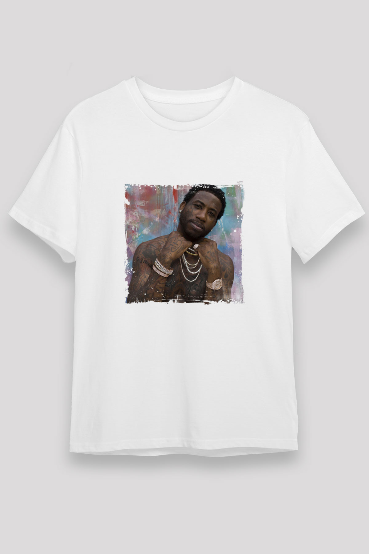 Gucci Mane Baskılı Unisex Beyaz Tişört
