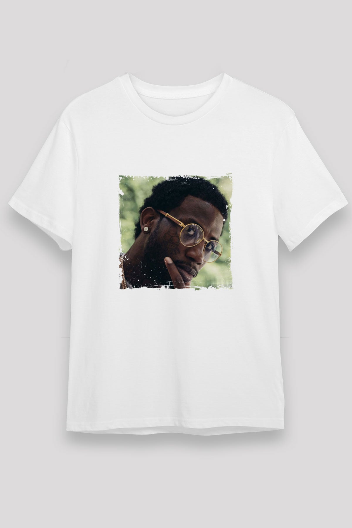 Gucci Mane Baskılı Unisex Beyaz Tişört