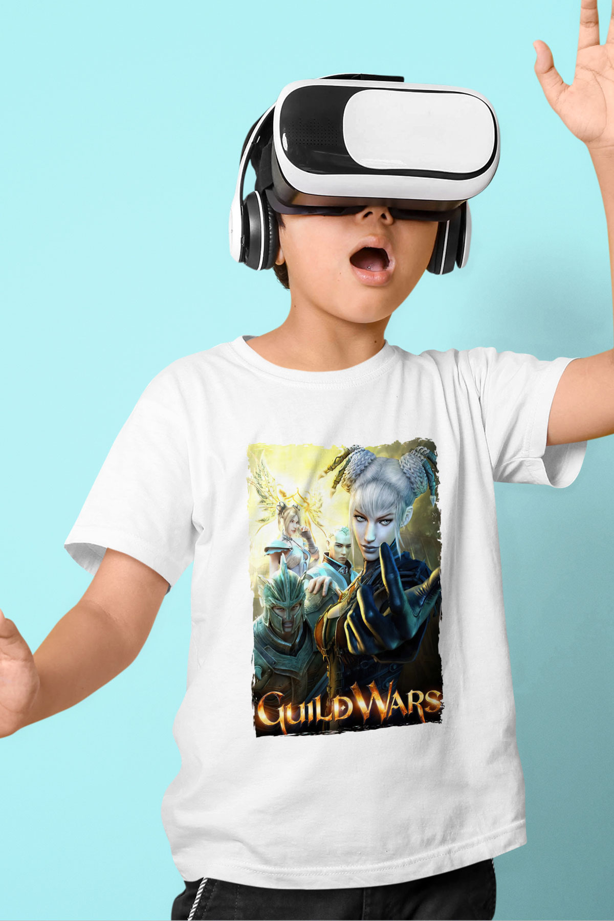 Guild Wars Beyaz Unisex Çocuk Tişört