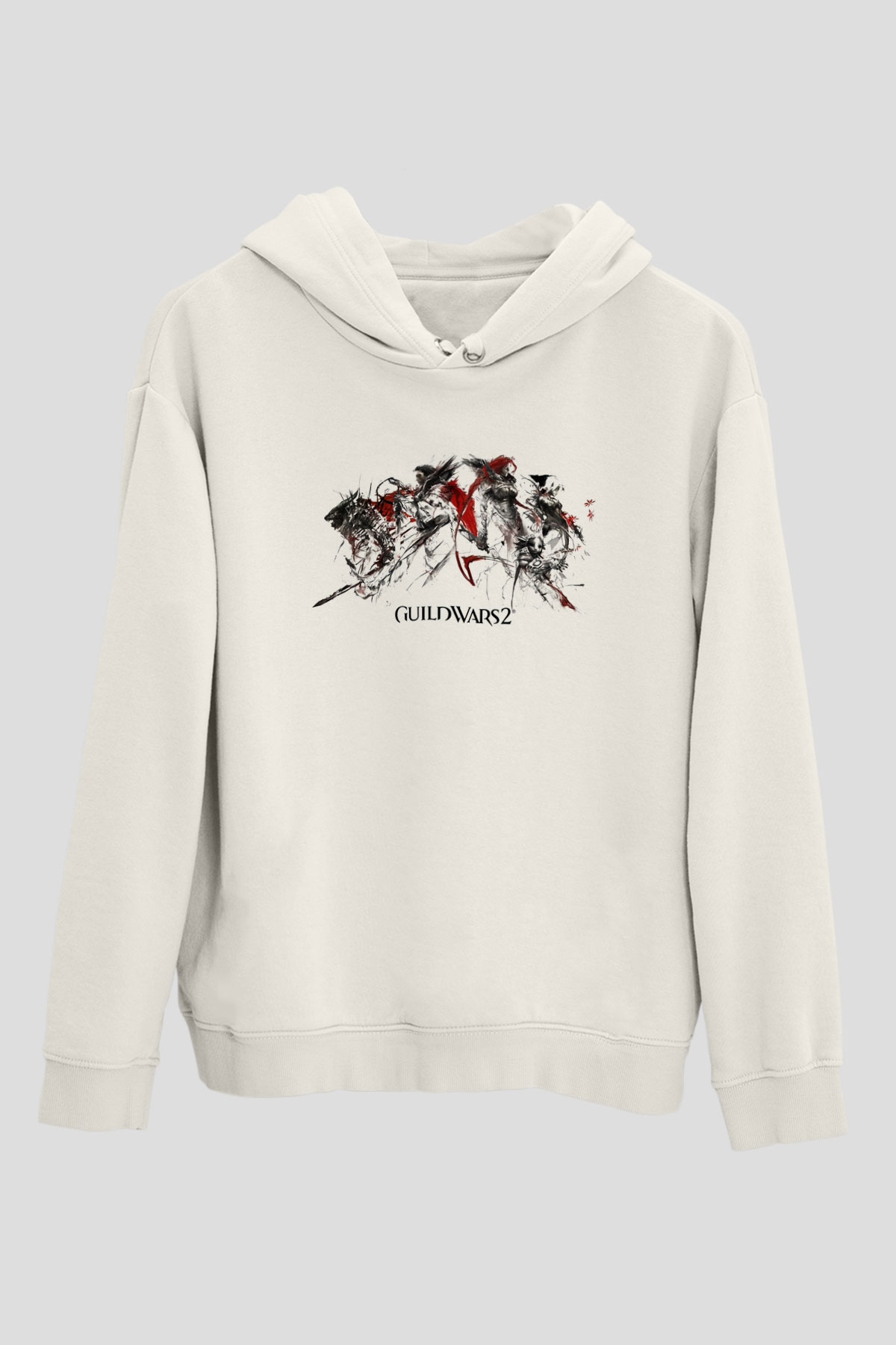 Guild Wars Beyaz Unisex Hoodie