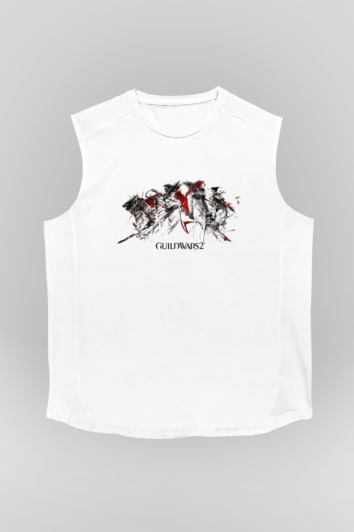 Guild Wars Beyaz Unisex Kolsuz Tişört