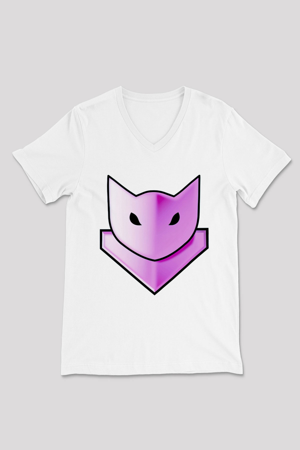 Guild Wars Beyaz Unisex V Yaka Tişört