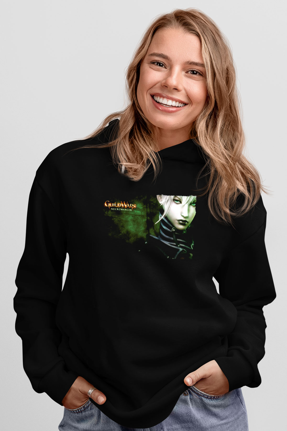 Guild Wars Siyah Unisex Hoodie