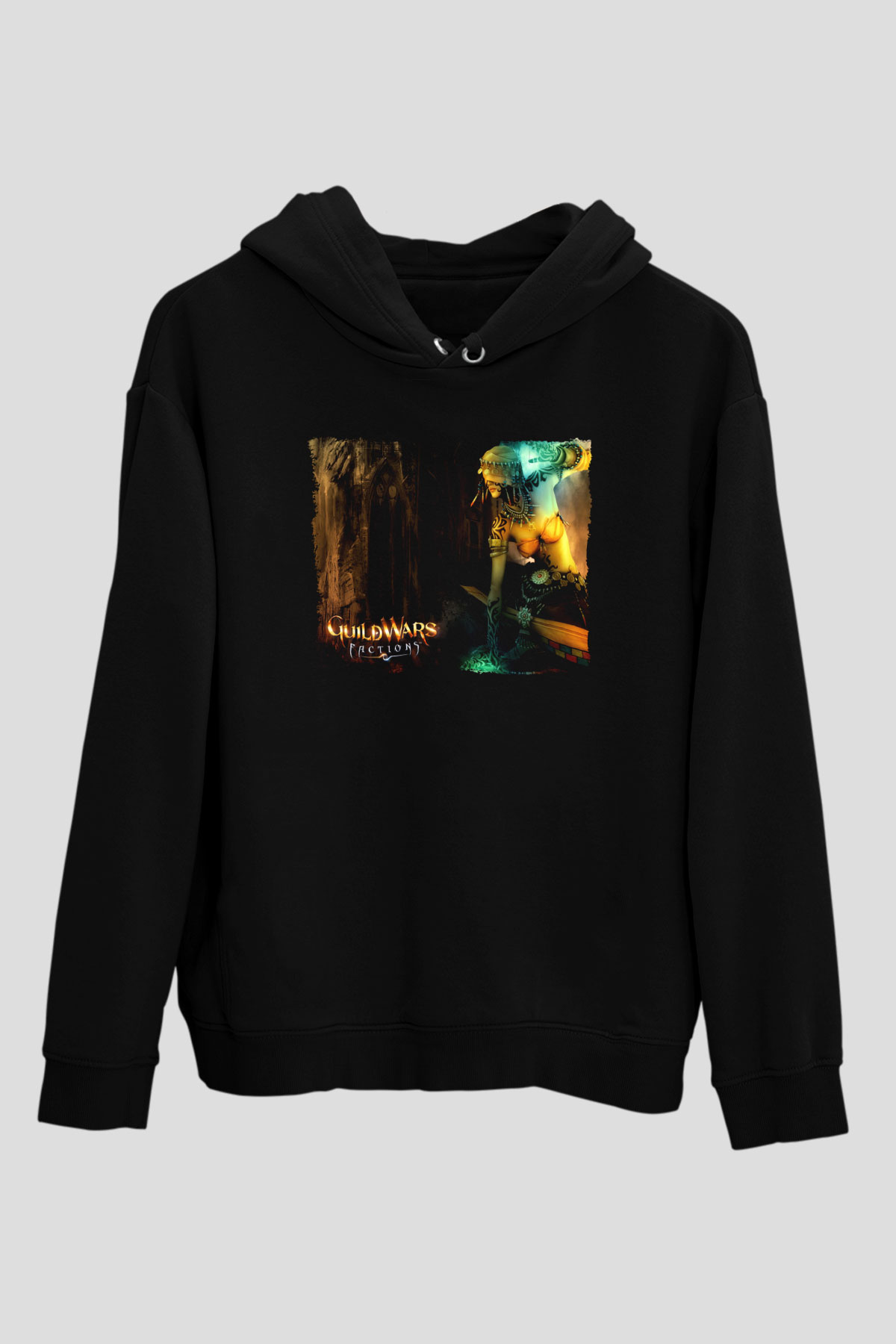 Guild Wars Siyah Unisex Hoodie