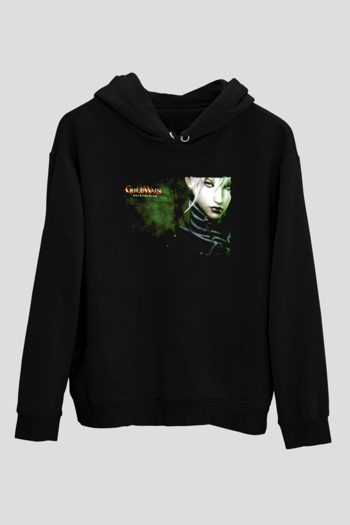Guild Wars Siyah Unisex Hoodie
