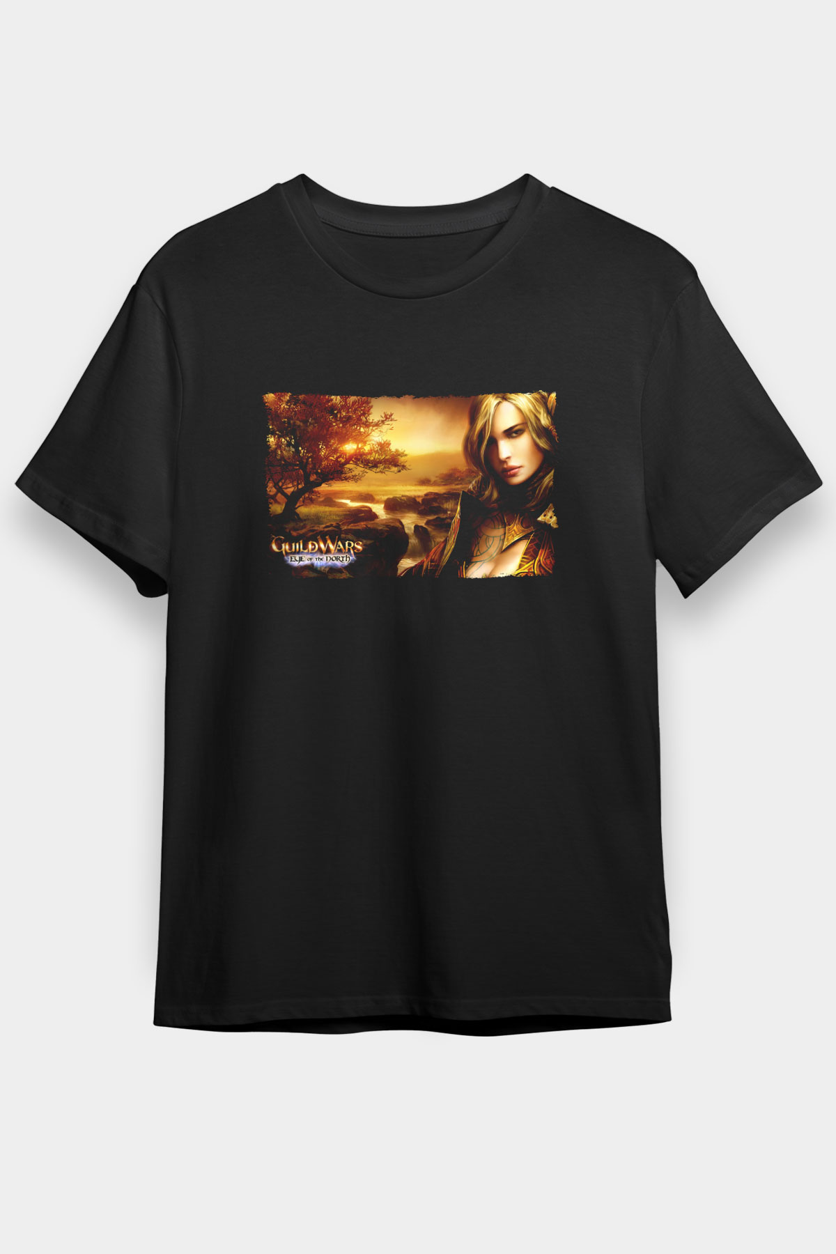 Guild Wars Siyah Unisex Tişört T-Shirt
