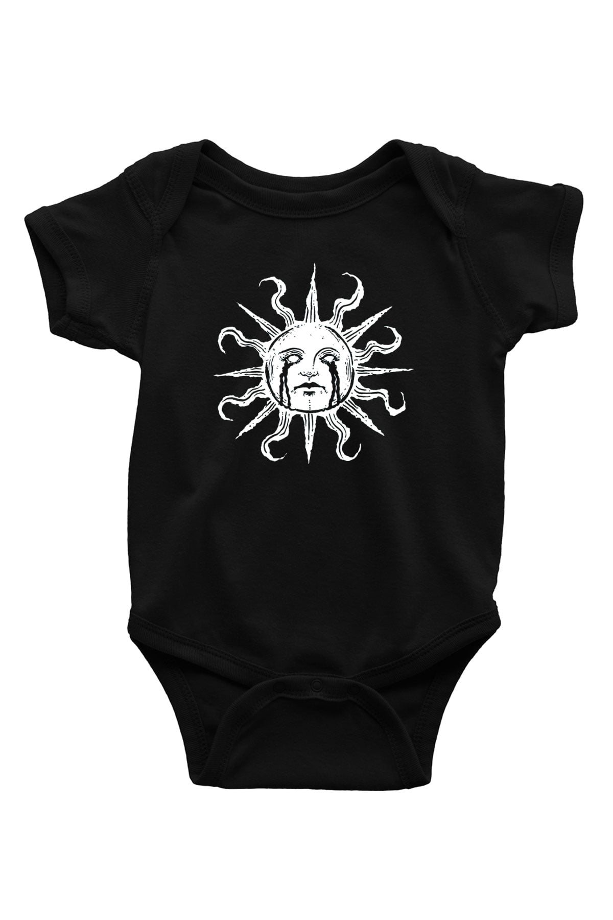 Güneş Siyah Bebek Body - Zıbın