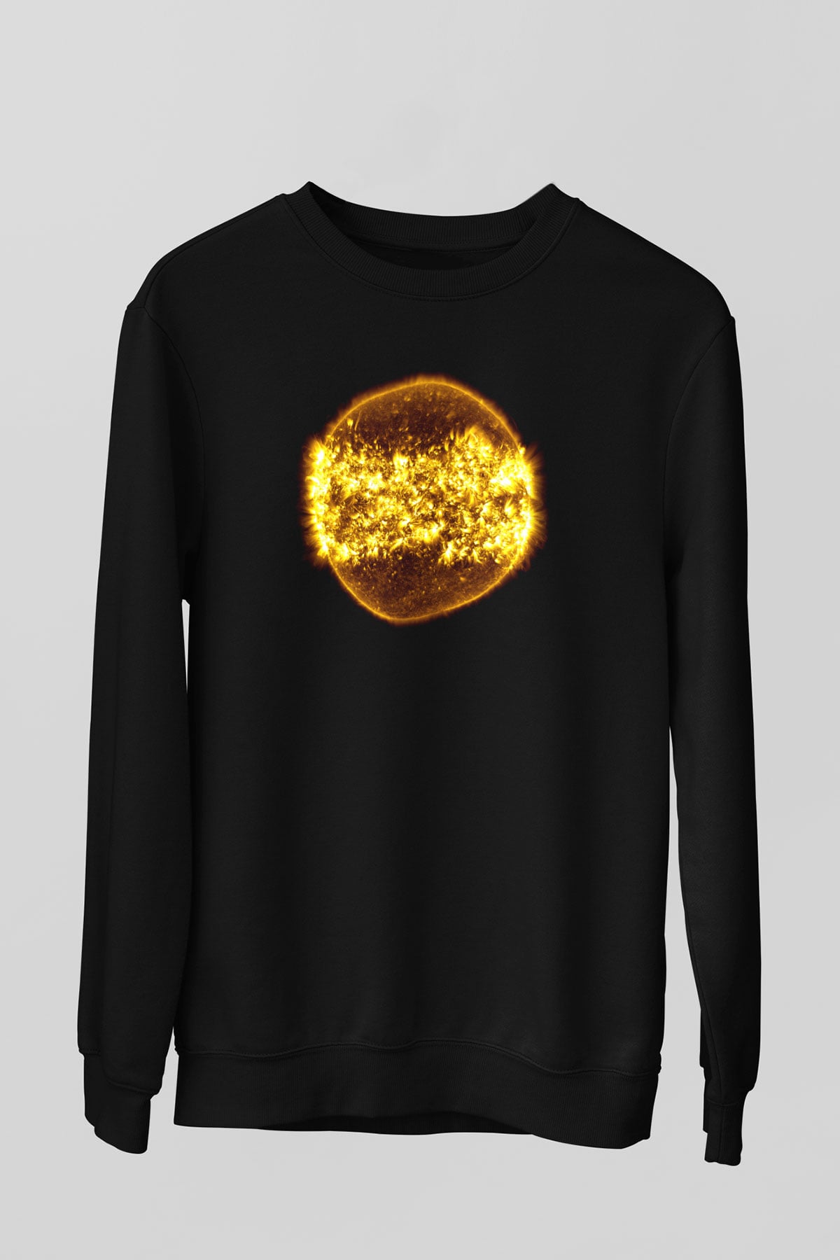Güneş Siyah Unisex Sweatshirt