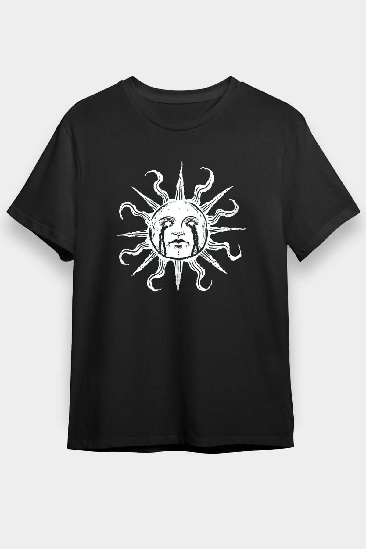 Güneş Siyah Unisex Tişört T-Shirt - TişörtFabrikası