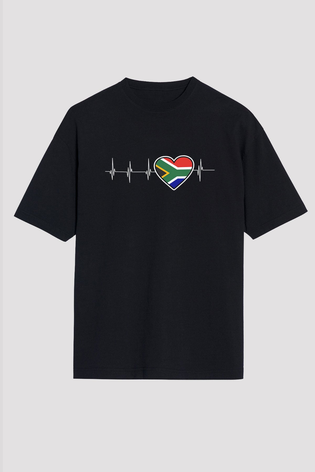 Güney Afrika Cumhuriyeti Siyah Oversize Tişört Oversize T-shirt - TişörtFabrikası