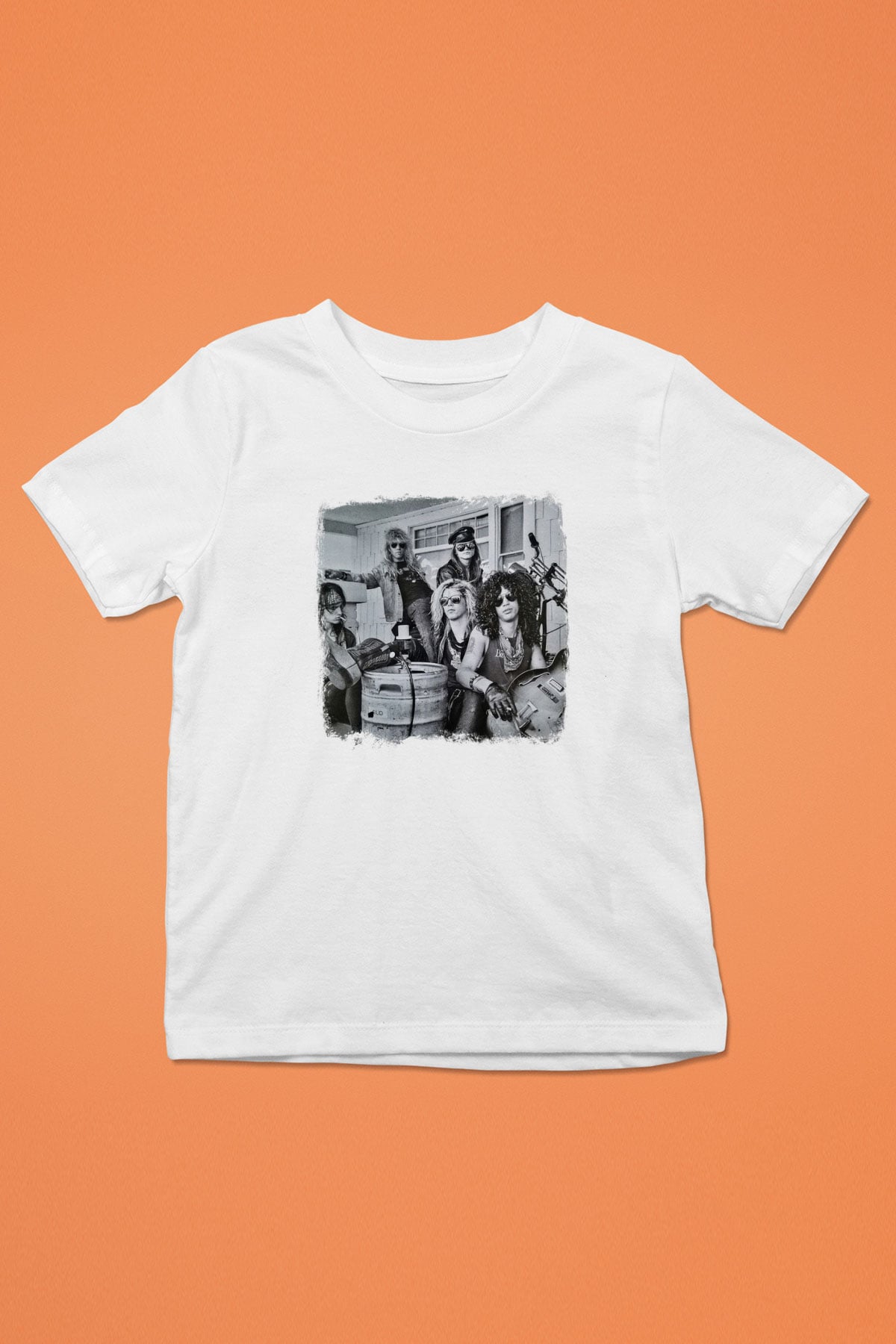Guns N Roses Baskılı Unisex Beyaz Çocuk Tişört