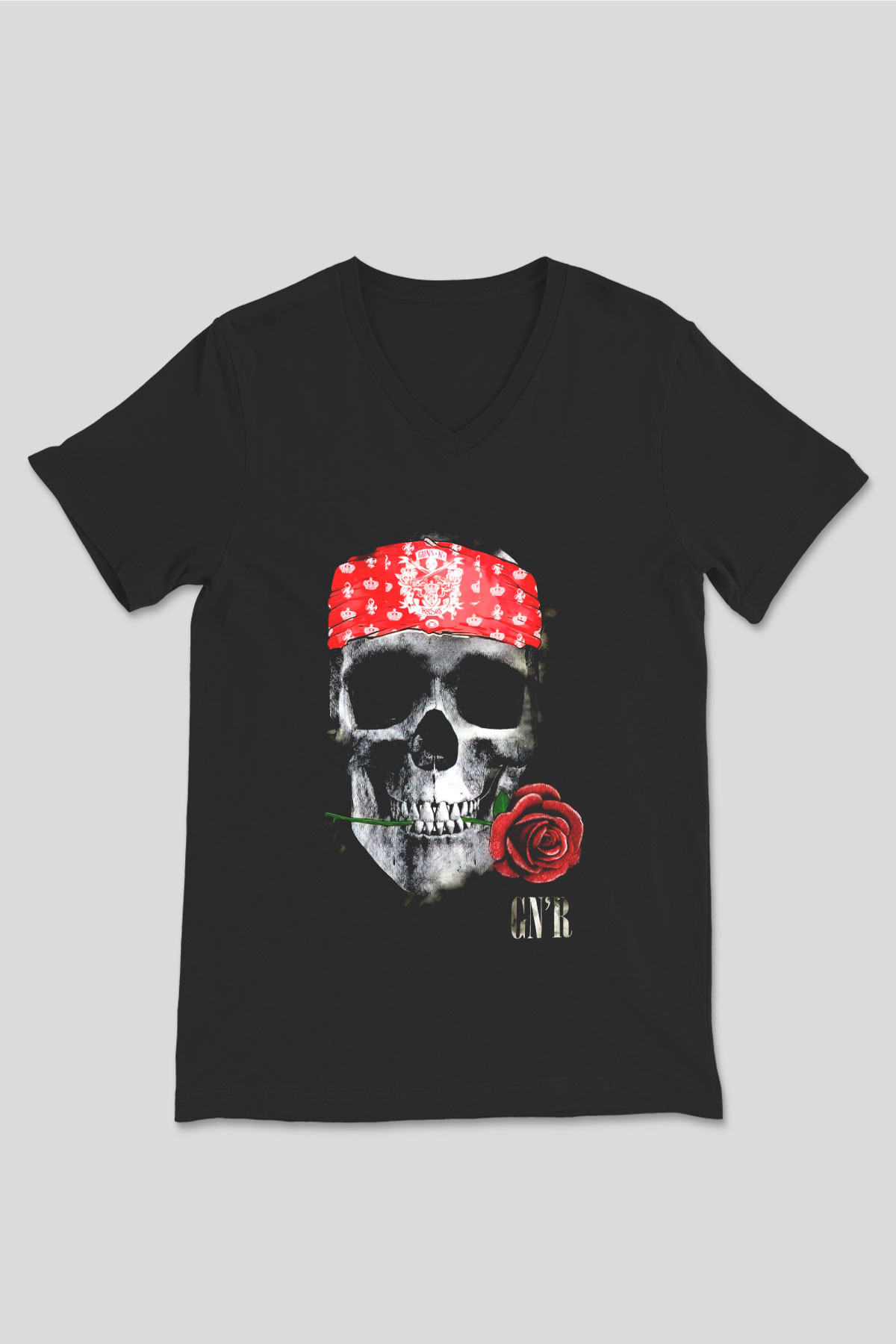 Guns N’ Roses Siyah Unisex V Yaka Tişört T-Shirt