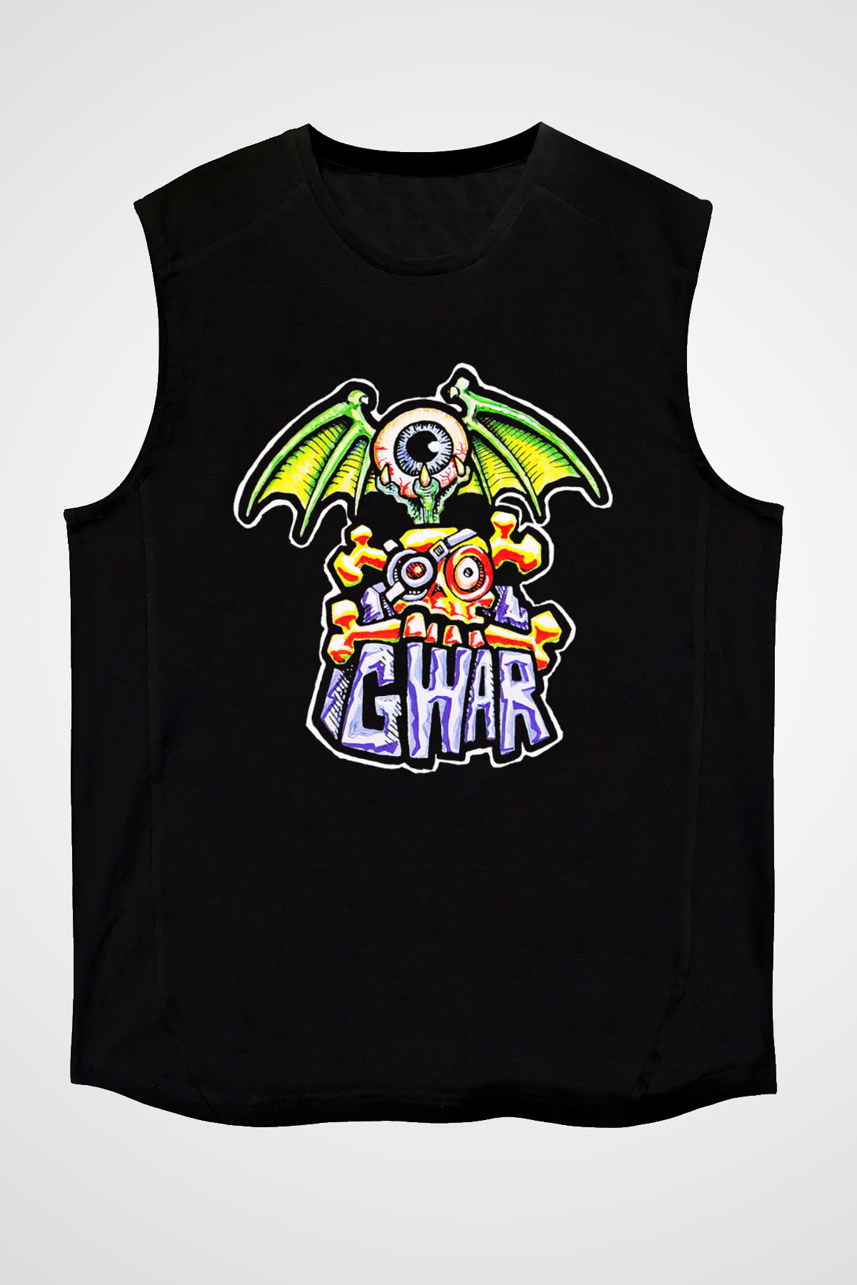 Gwar Siyah Unisex Kolsuz Tişört