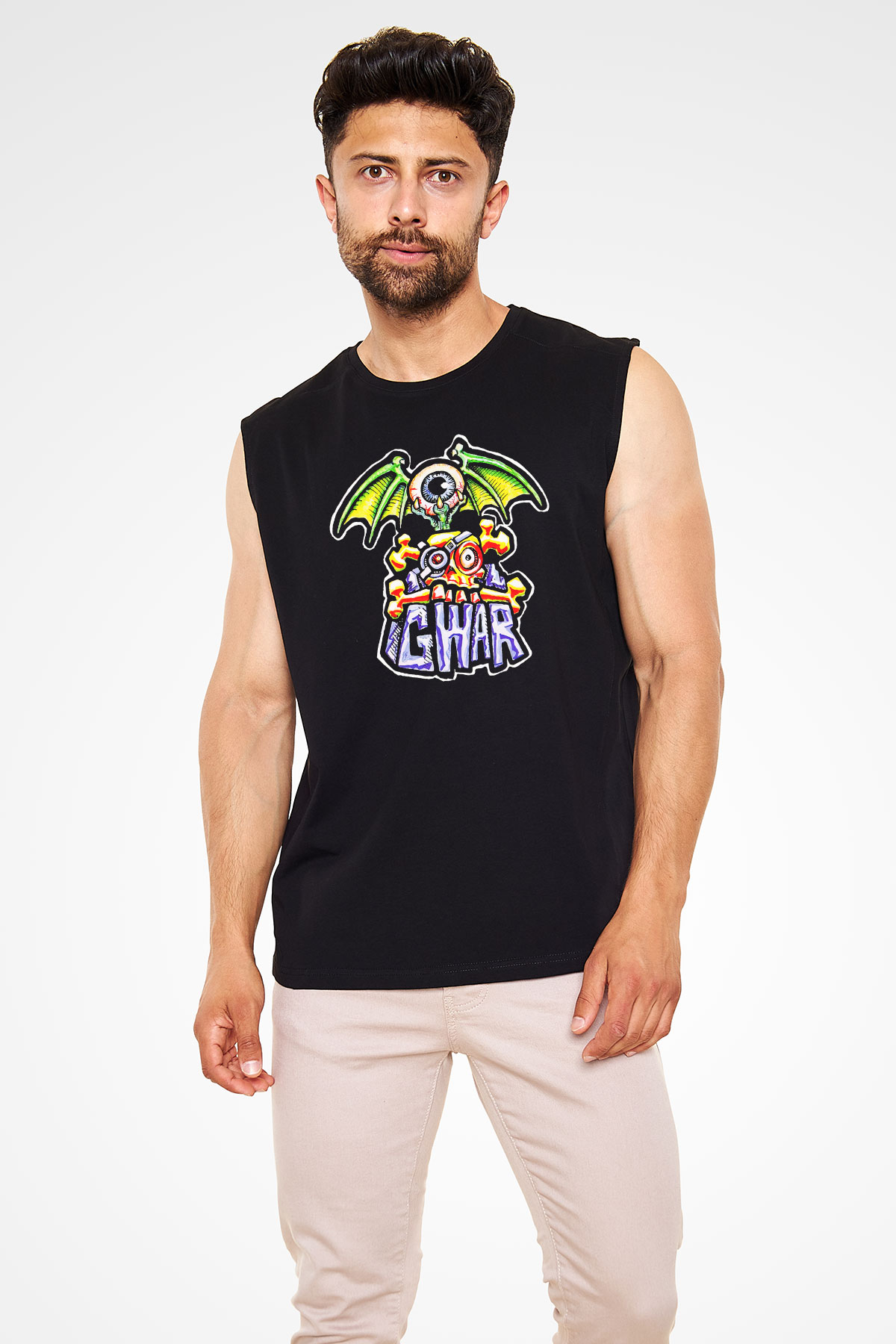 Gwar Siyah Unisex Kolsuz Tişört