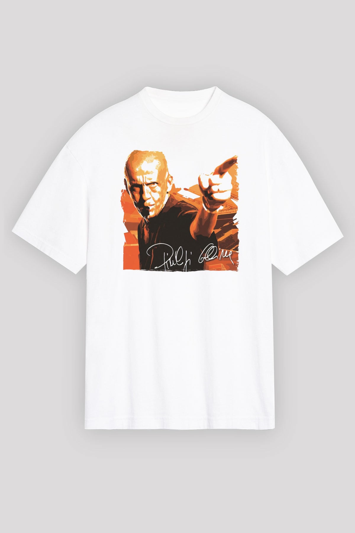 Hakem Beyaz Oversize Tişört Oversize T-shirt - TişörtFabrikası
