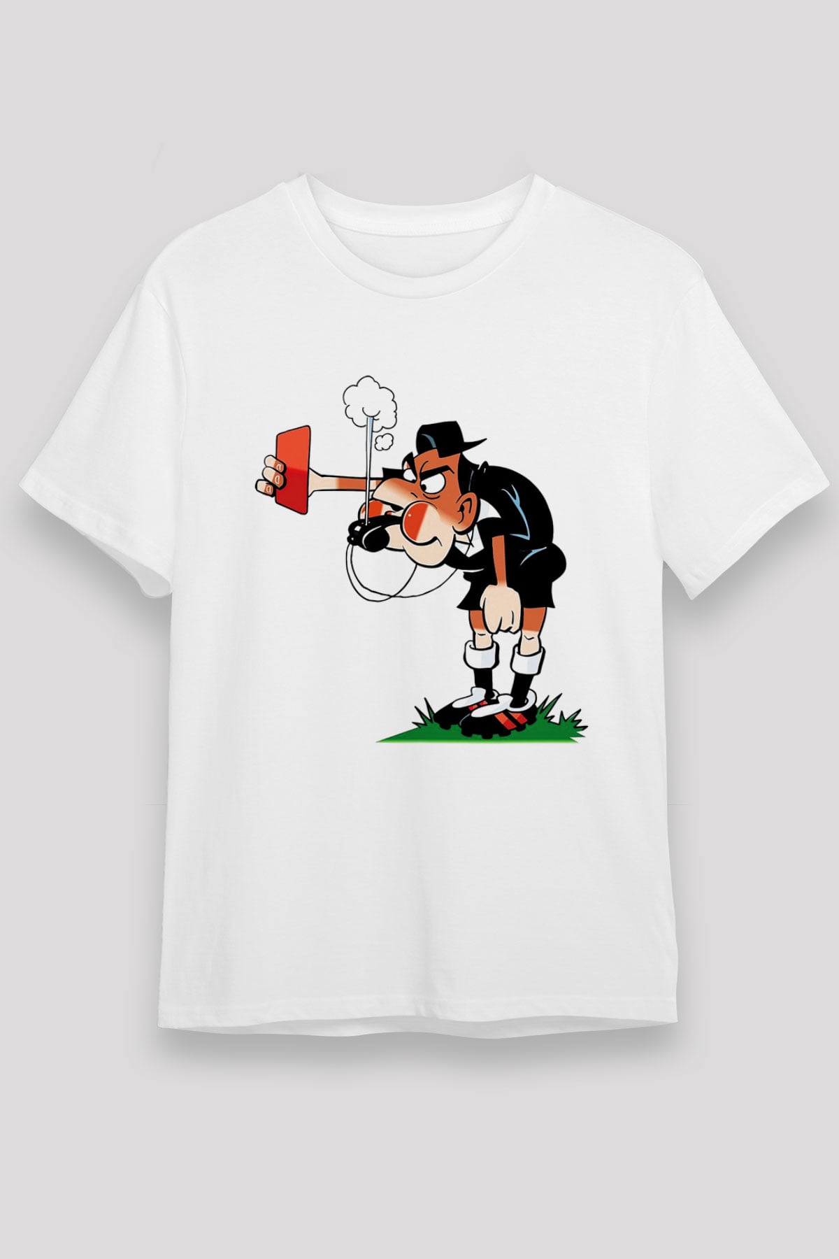 Hakem Beyaz Unisex Tişört T-Shirt - TişörtFabrikası