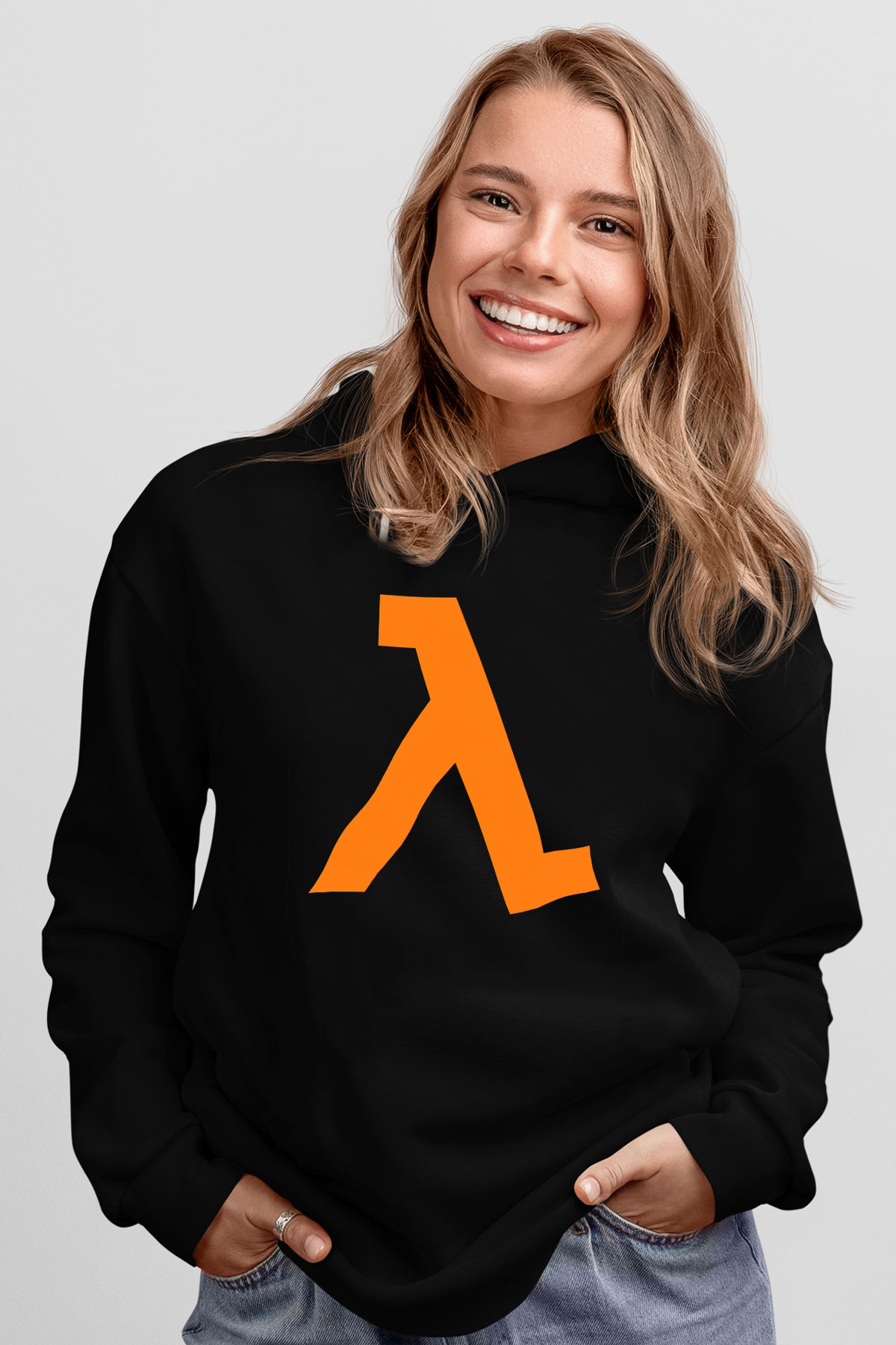 Half-Life Siyah Unisex Hoodie