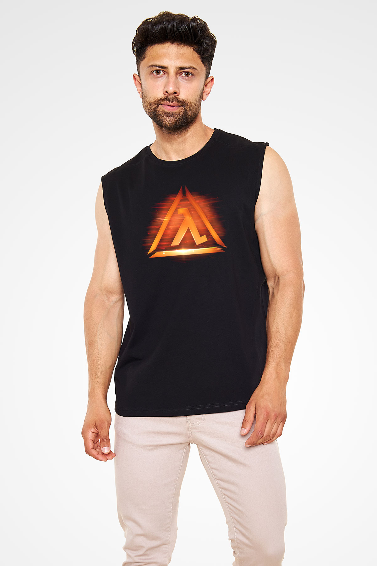 Half-Life Siyah Unisex Kolsuz Tişört