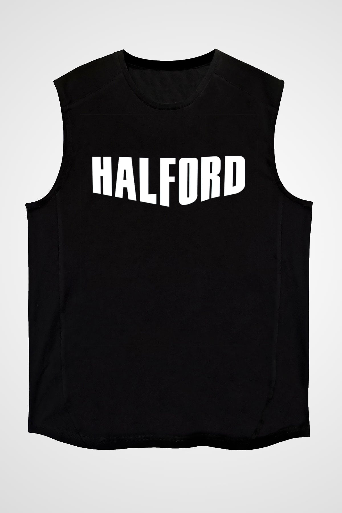 Halford Siyah Unisex Kolsuz Tişört