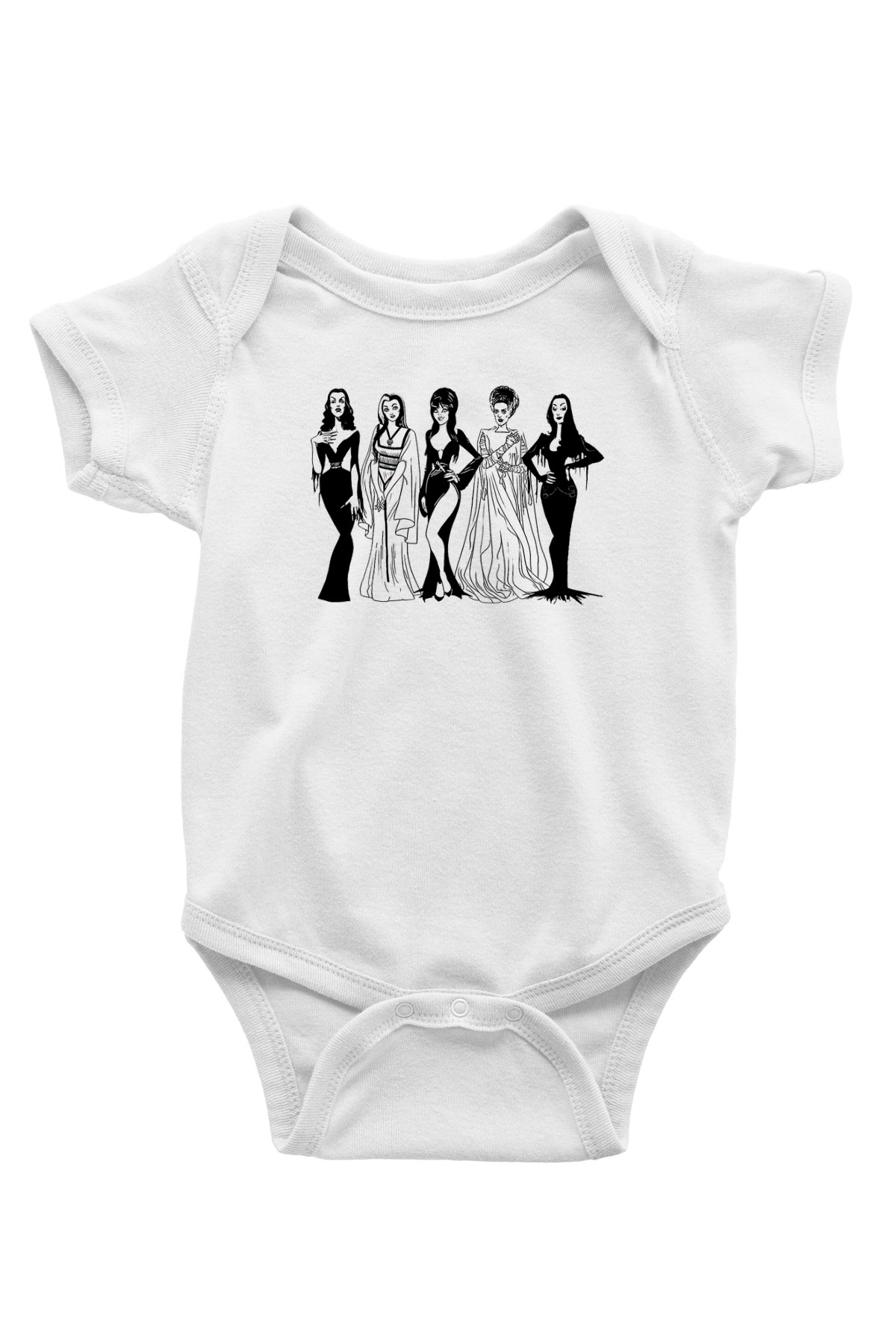 Halloween Baskılı Beyaz Unisex Bebek Body - Zıbın