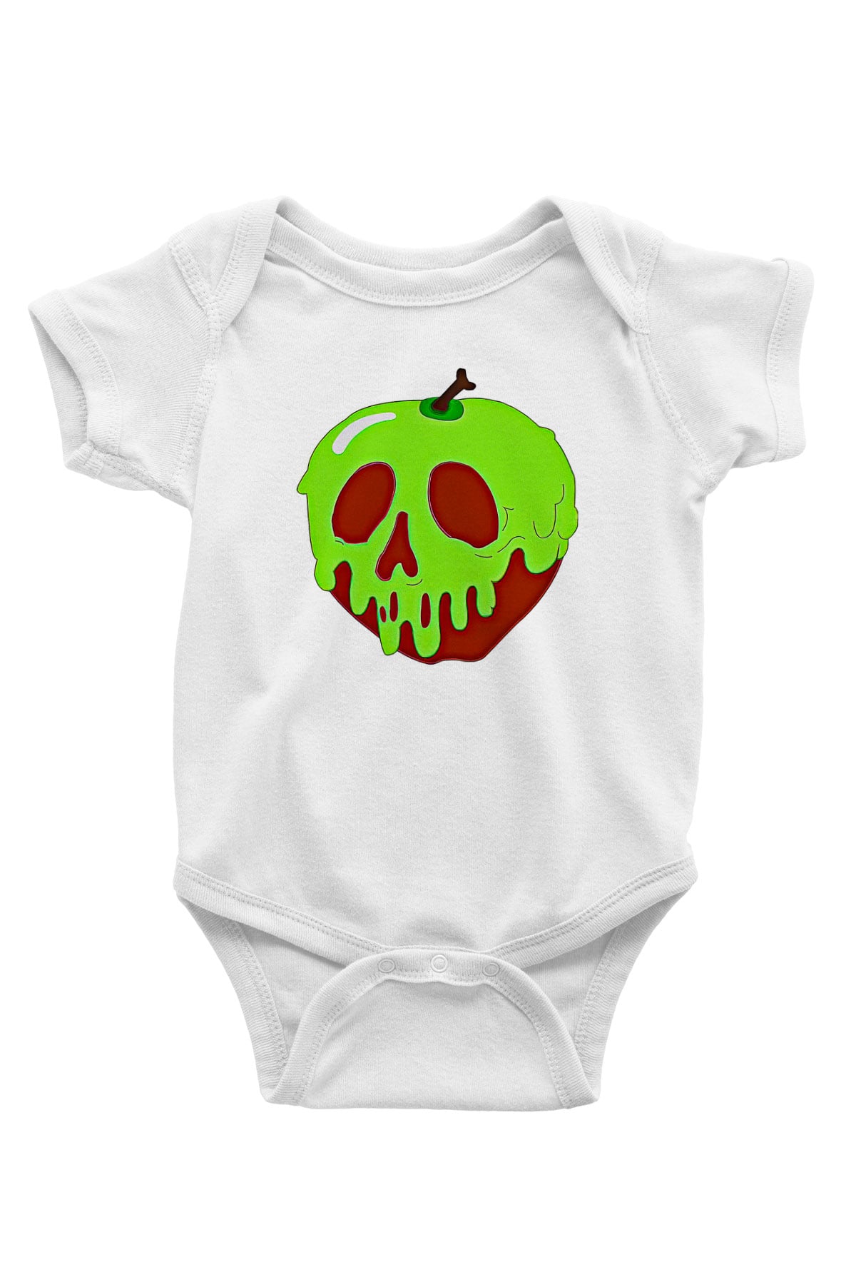 Halloween Baskılı Beyaz Unisex Bebek Body - Zıbın