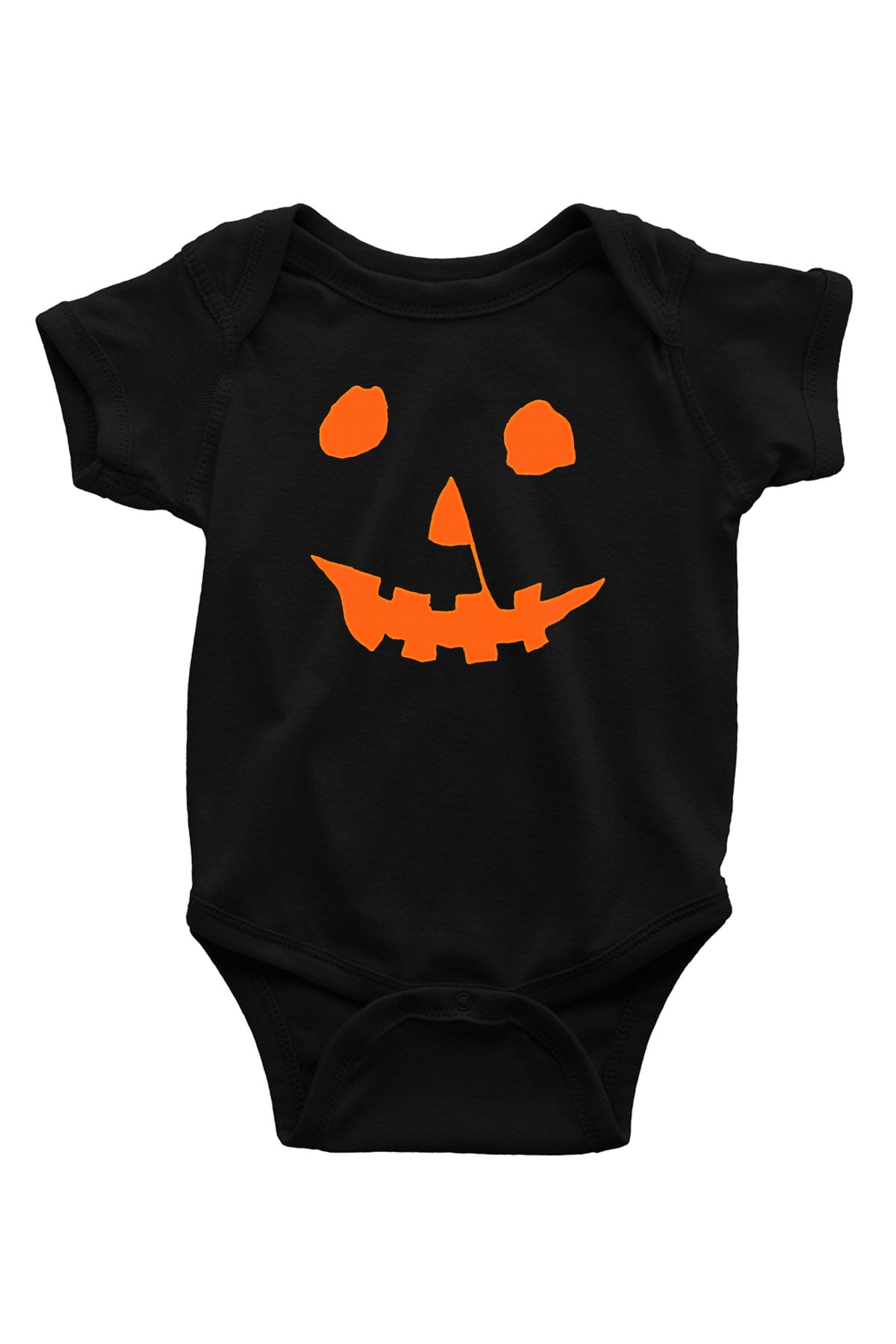 Halloween Baskılı Unisex Siyah Bebek Body - Zıbın