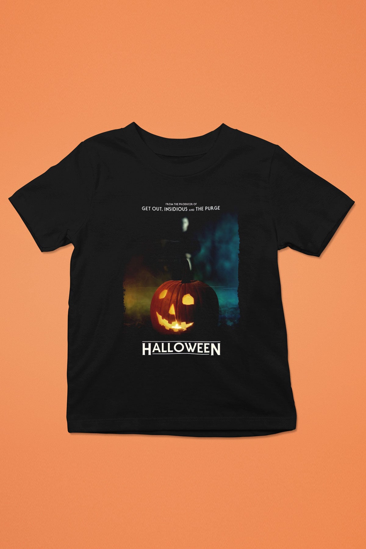 Halloween Siyah Unisex Çocuk Tişört