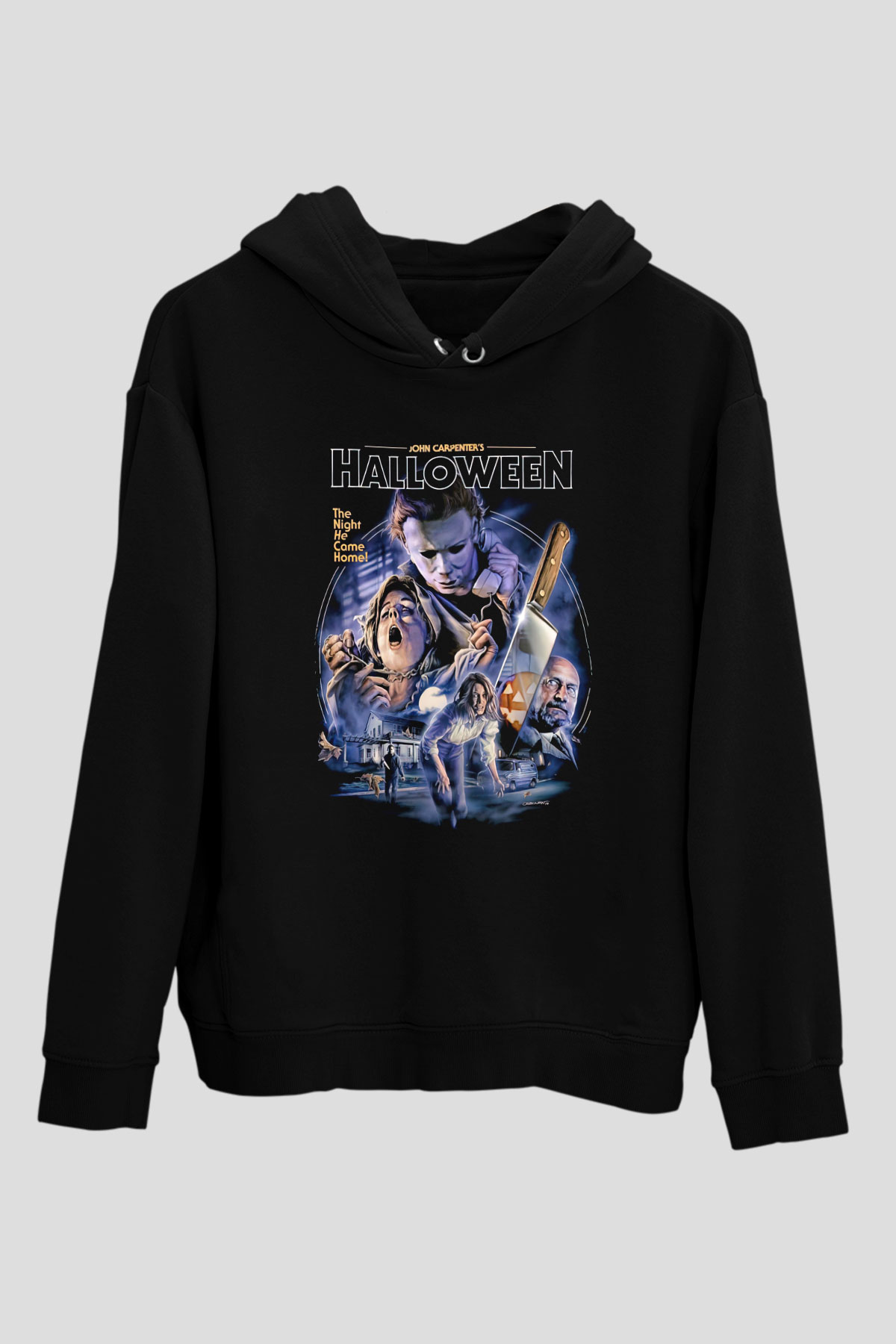 Halloween Siyah Unisex Hoodie