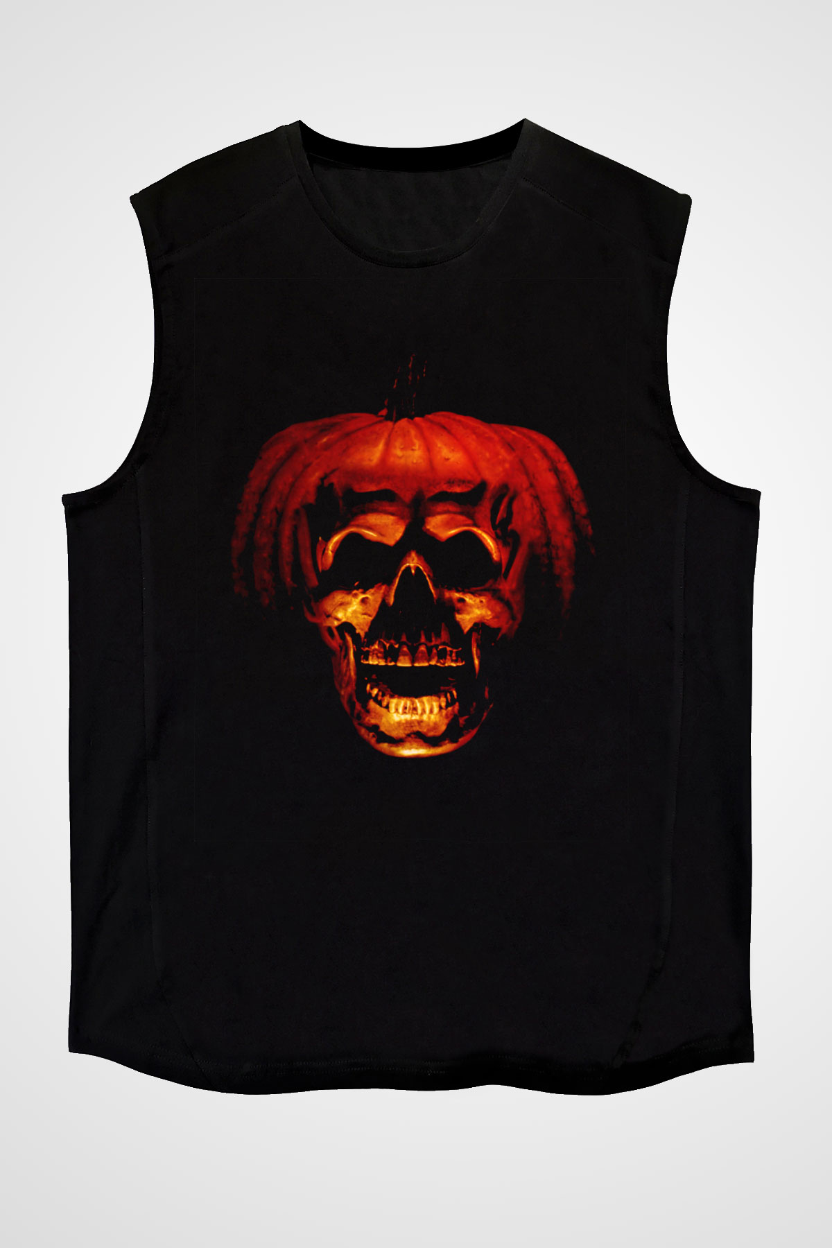 Halloween Siyah Unisex Kolsuz Tişört