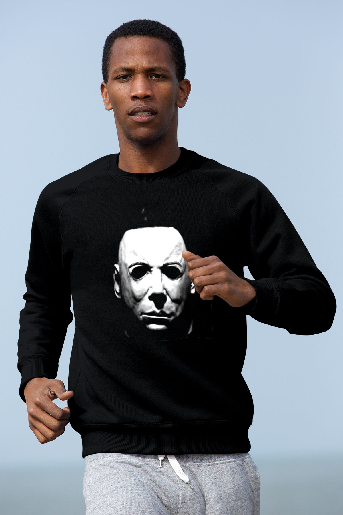 Halloween Siyah Unisex Sweatshirt