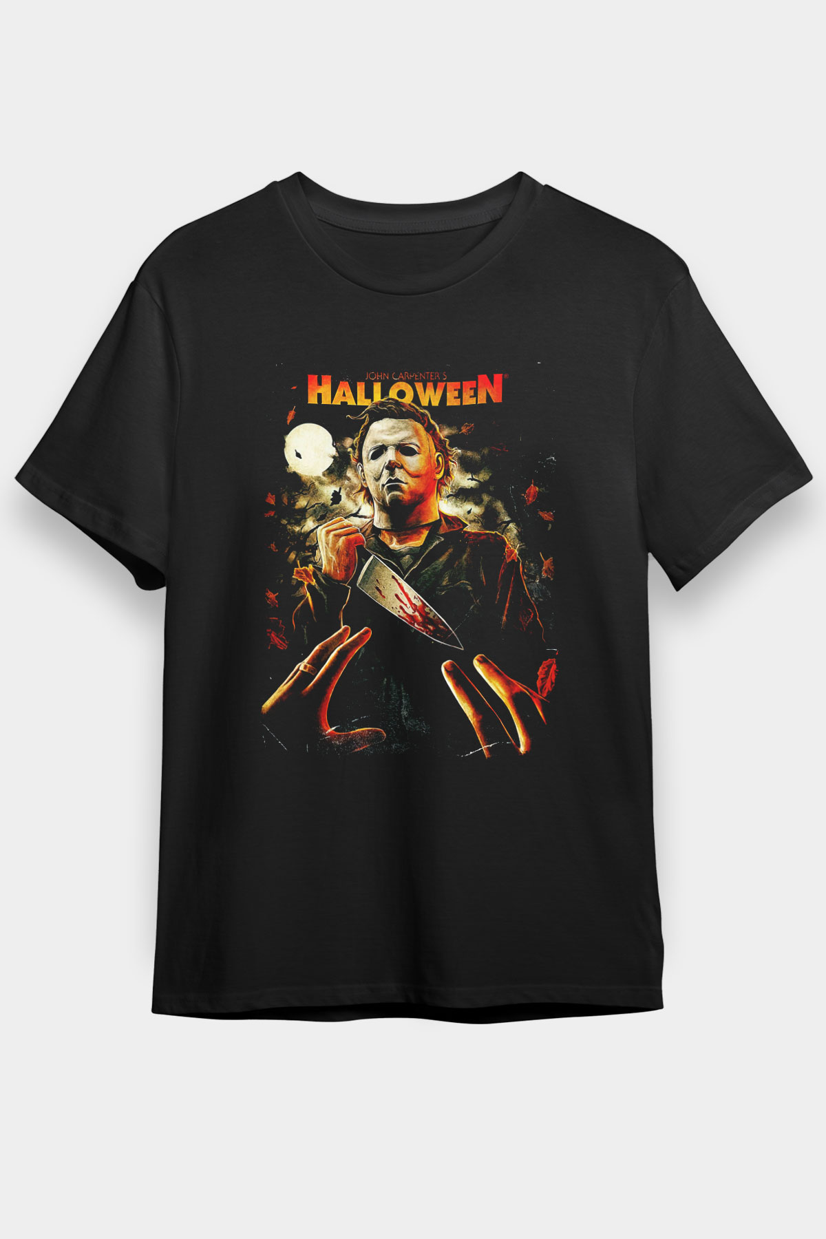 Halloween Siyah Unisex Tişört T-Shirt
