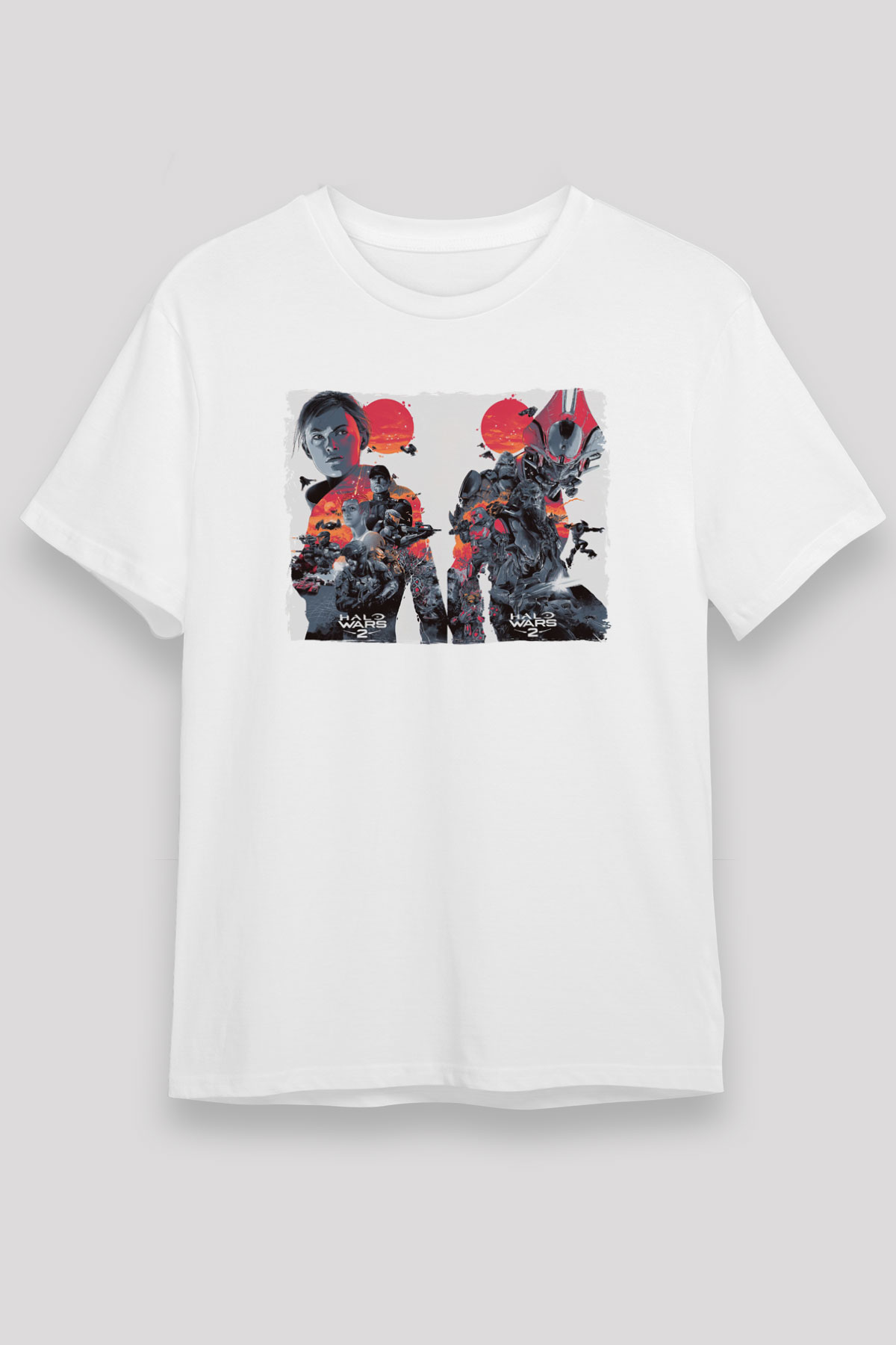 Halo Wars Beyaz Unisex Tişört T-Shirt