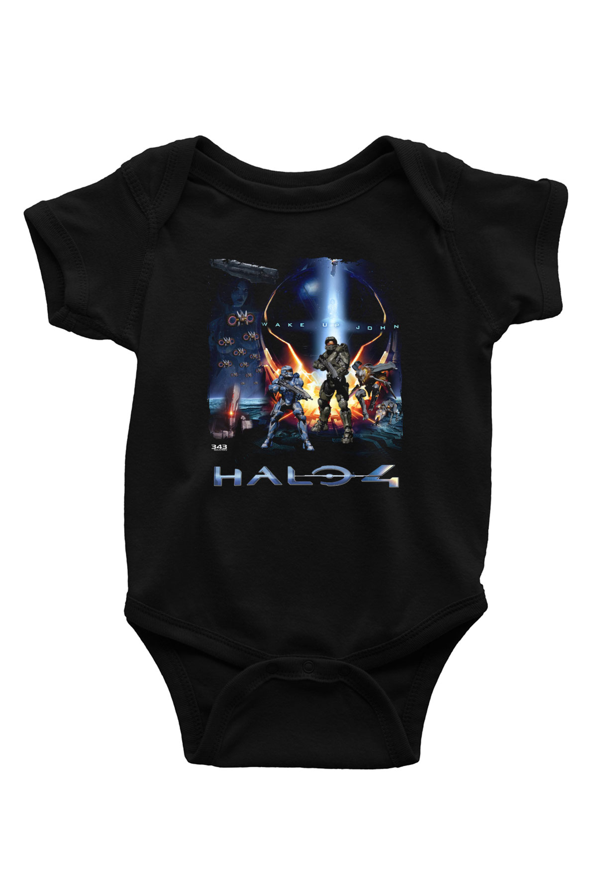 Halo Wars Siyah Bebek Body - Zıbın