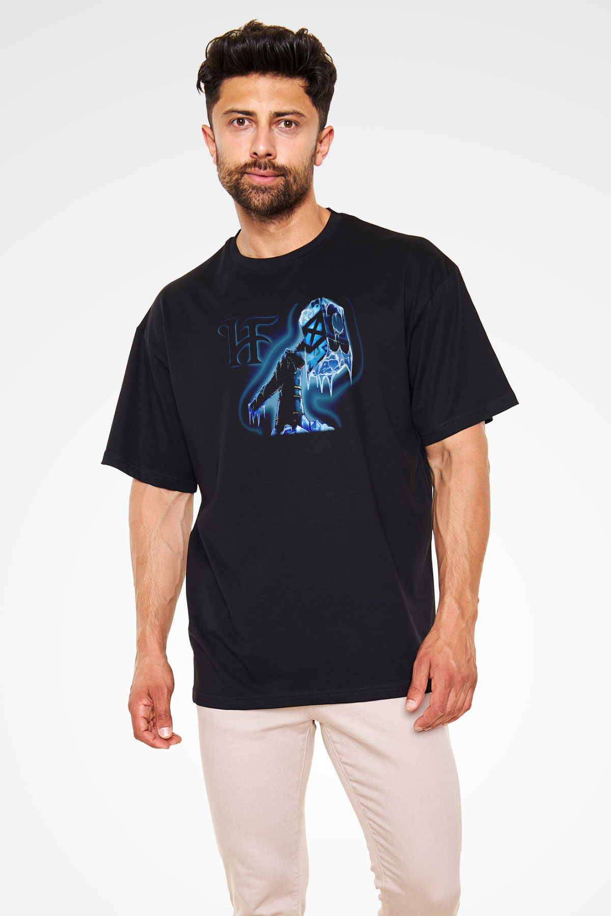 HammerFall Siyah Oversize Tişört Oversize T-shirt - TişörtFabrikası