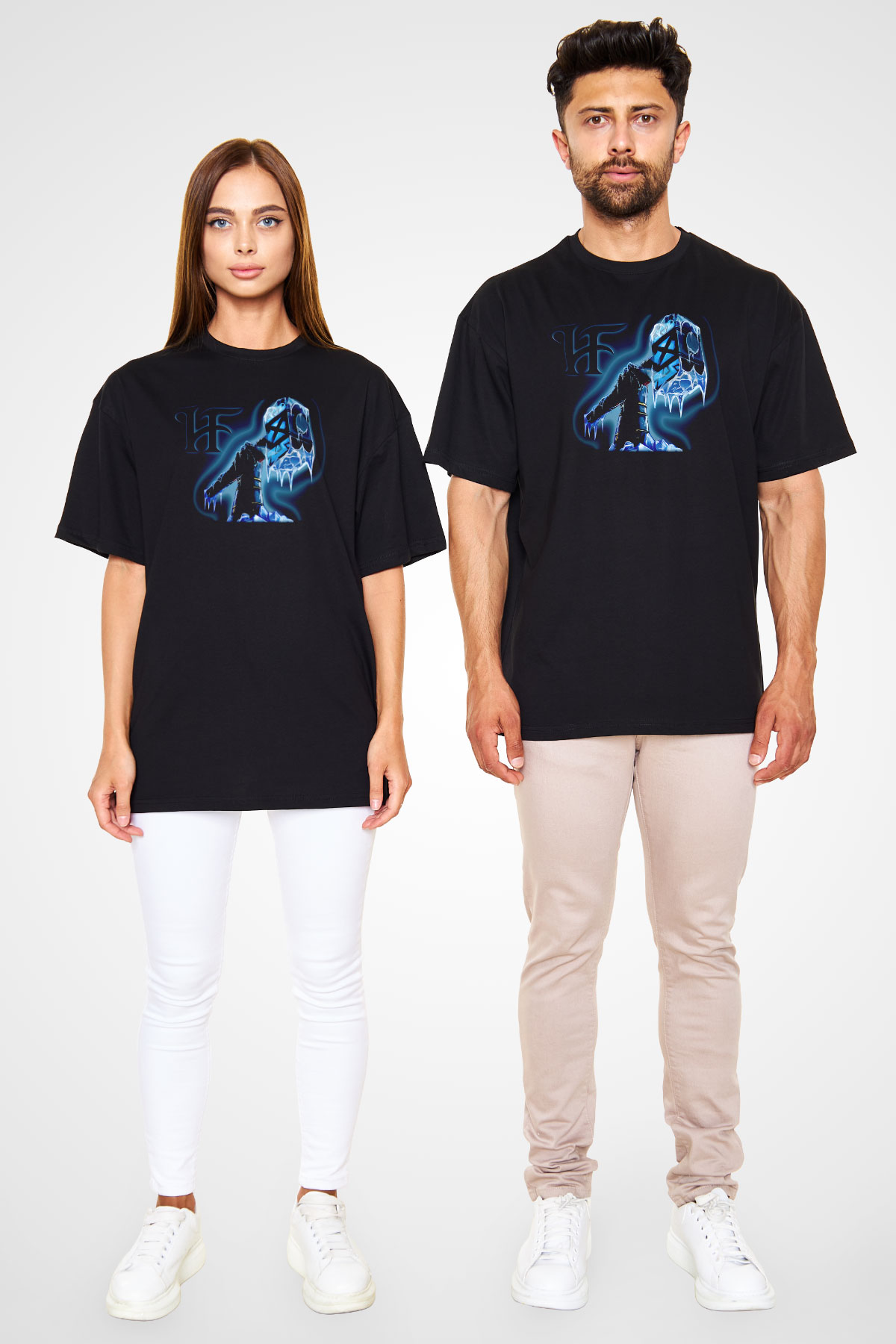 HammerFall Siyah Oversize Tişört Oversize T-shirt - TişörtFabrikası