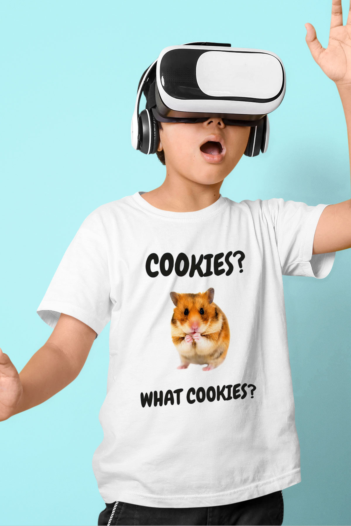 Hamster Beyaz Unisex Çocuk Tişört