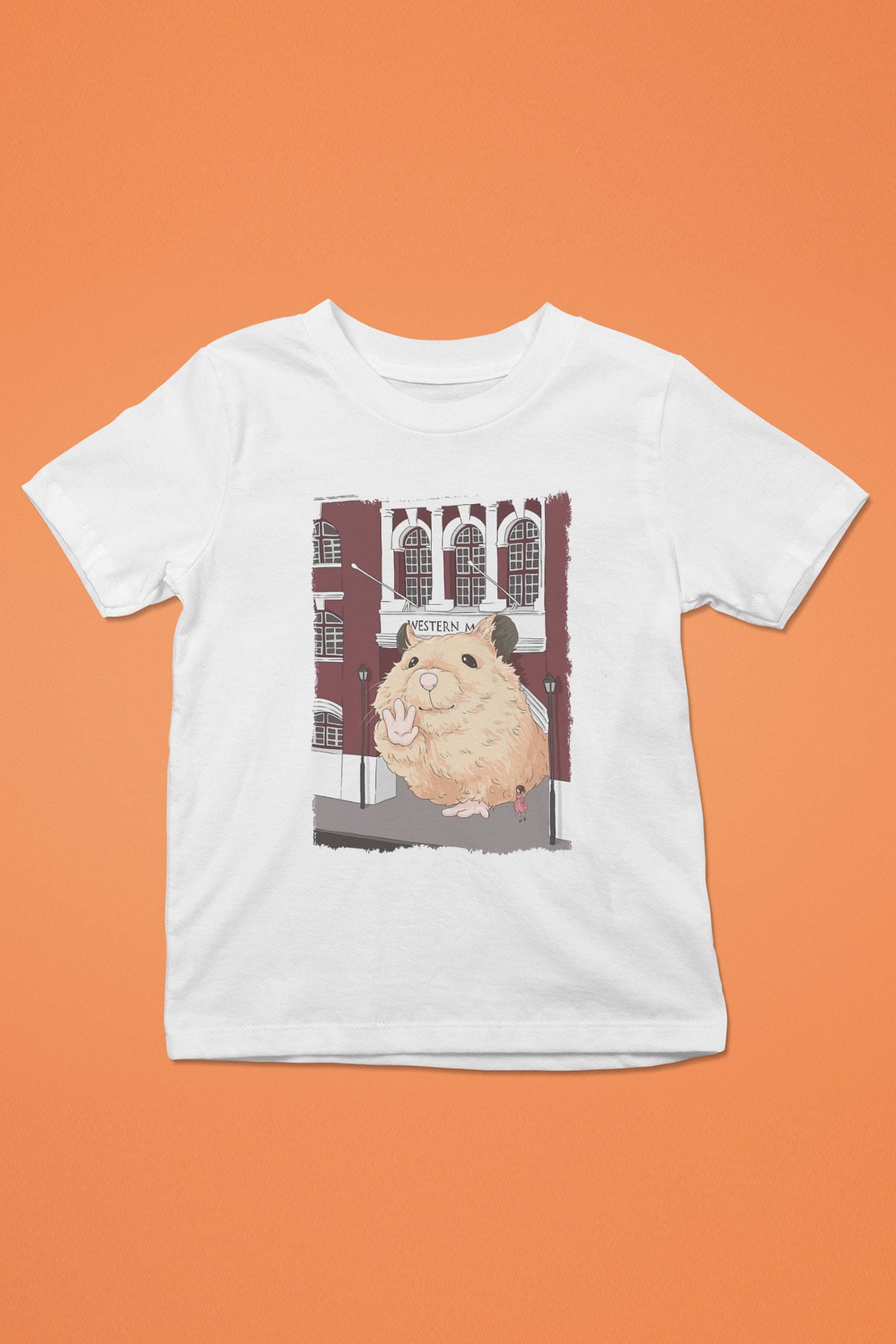 Hamster Beyaz Unisex Çocuk Tişört
