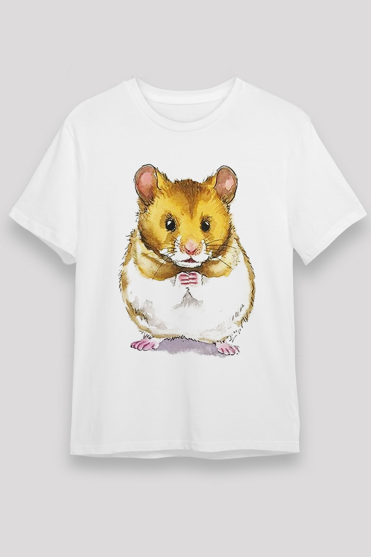 Hamster Beyaz Unisex Tişört T-Shirt - TişörtFabrikası
