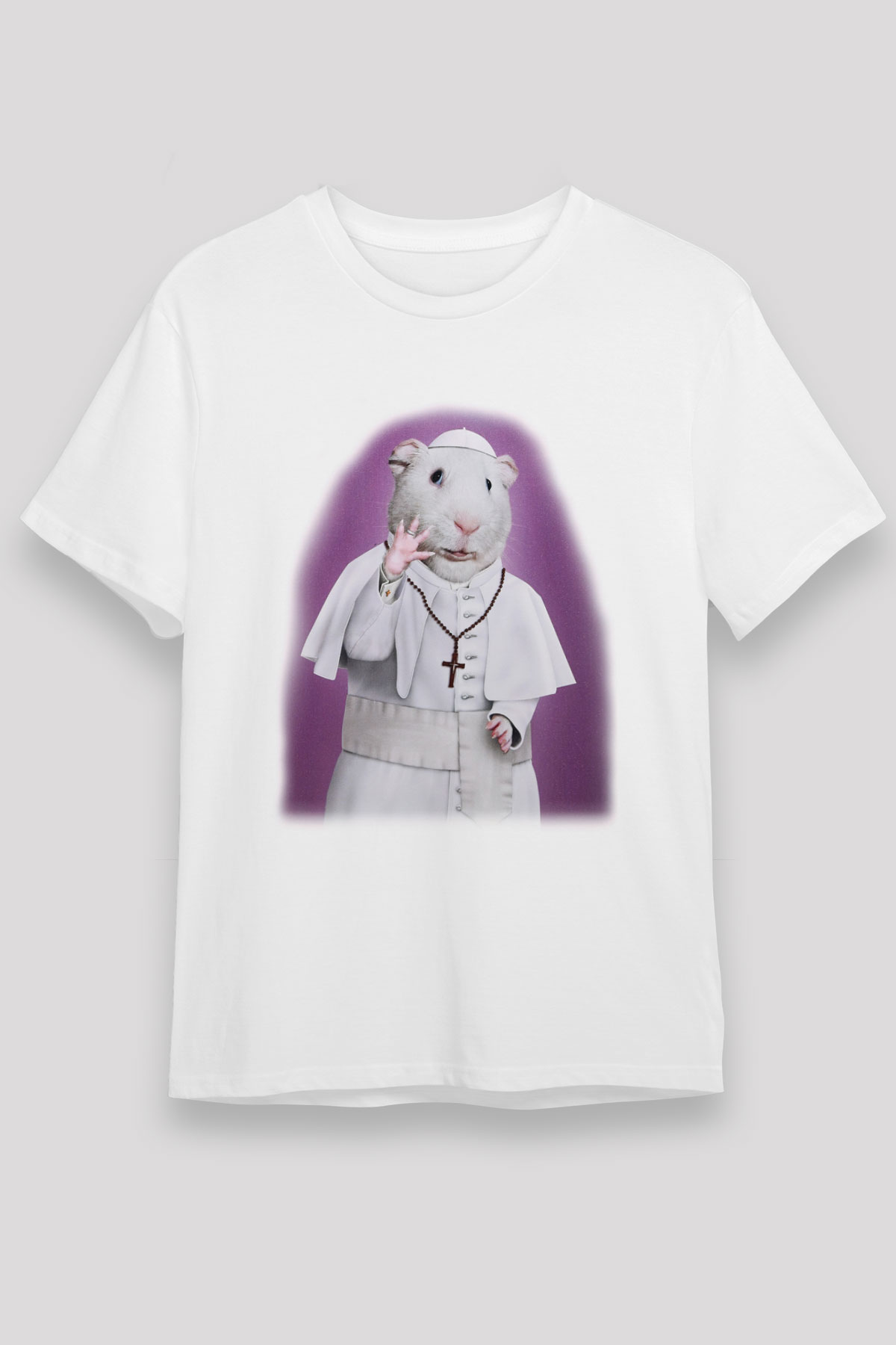 Hamster Beyaz Unisex Tişört T-Shirt - TişörtFabrikası