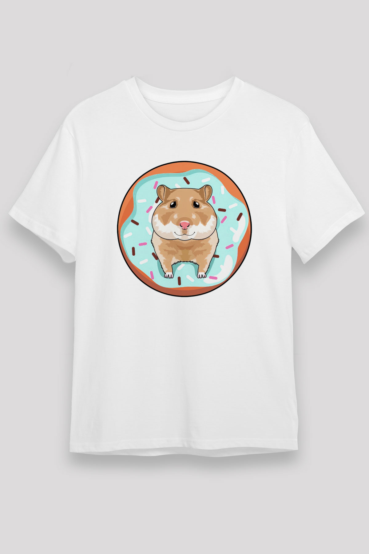 Hamster Beyaz Unisex Tişört T-Shirt - TişörtFabrikası