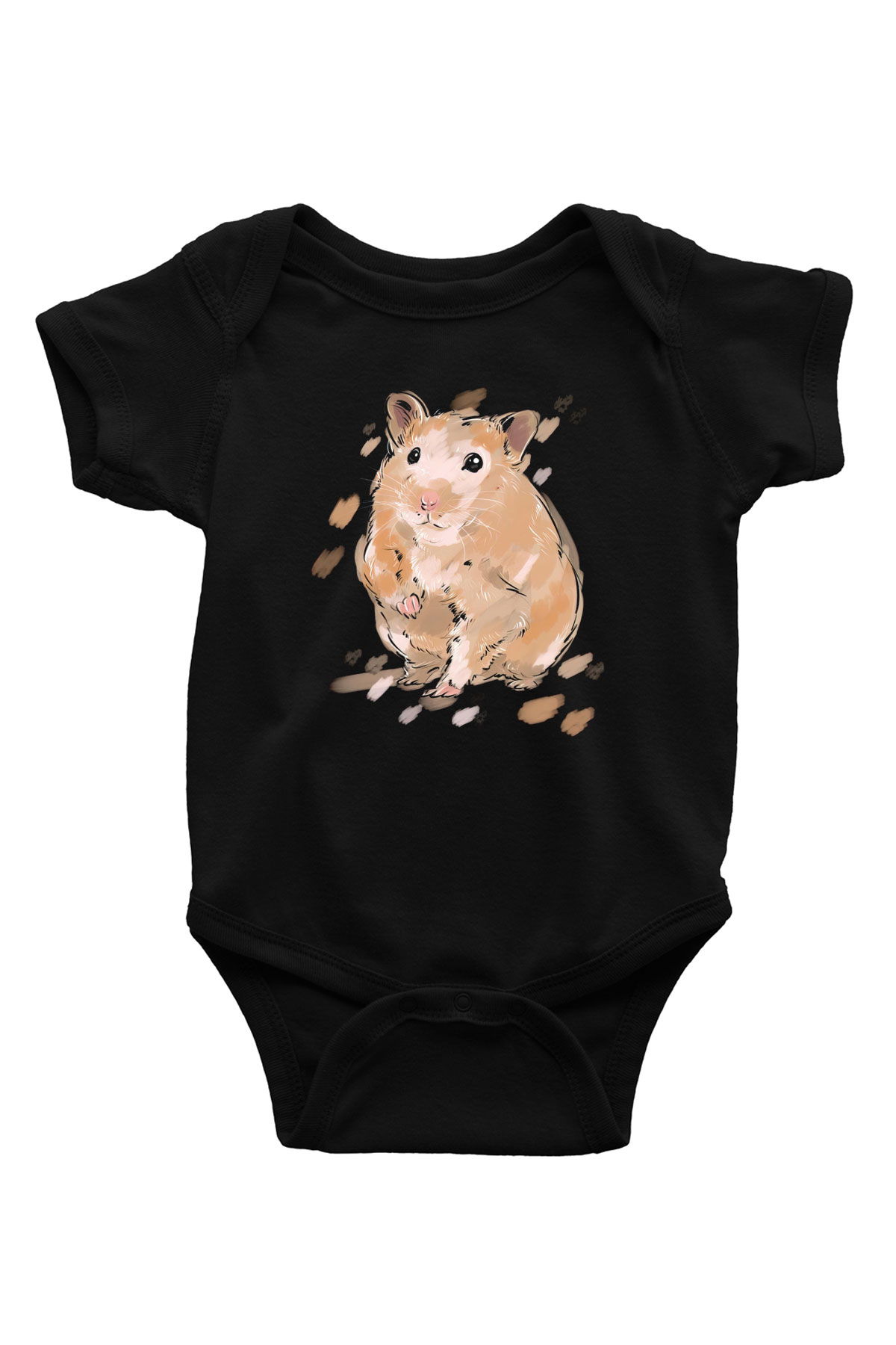 Hamster Siyah Bebek Body - Zıbın