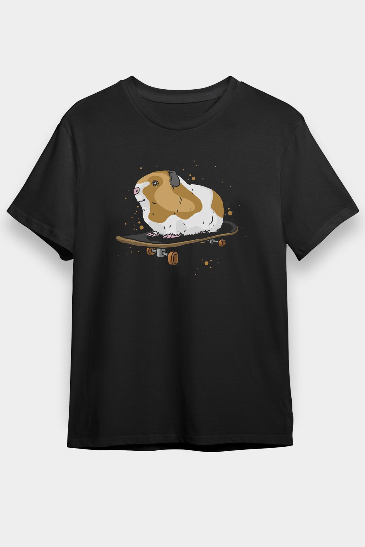 Hamster Siyah Unisex Tişört T-Shirt - TişörtFabrikası