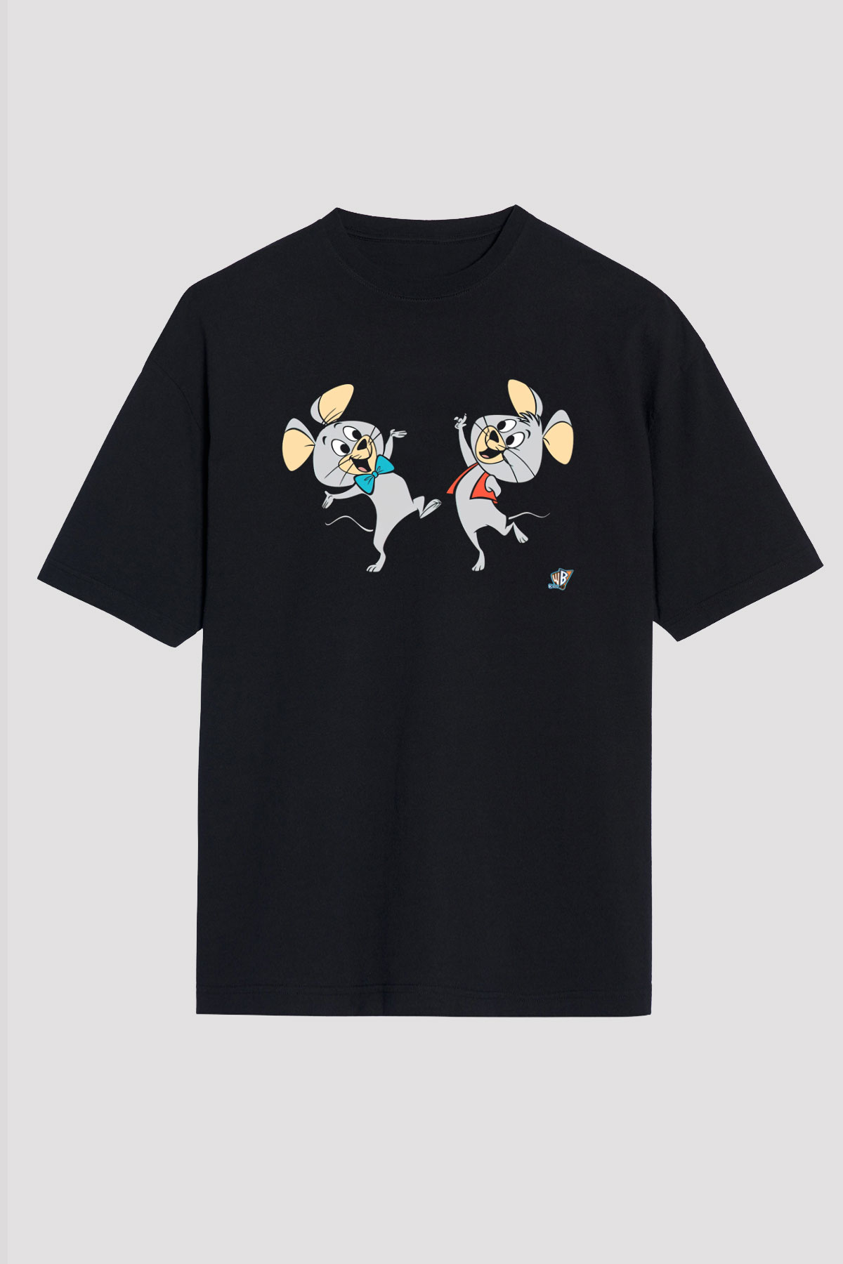 Hanna-Barbera Siyah Unisex Oversize Tişört